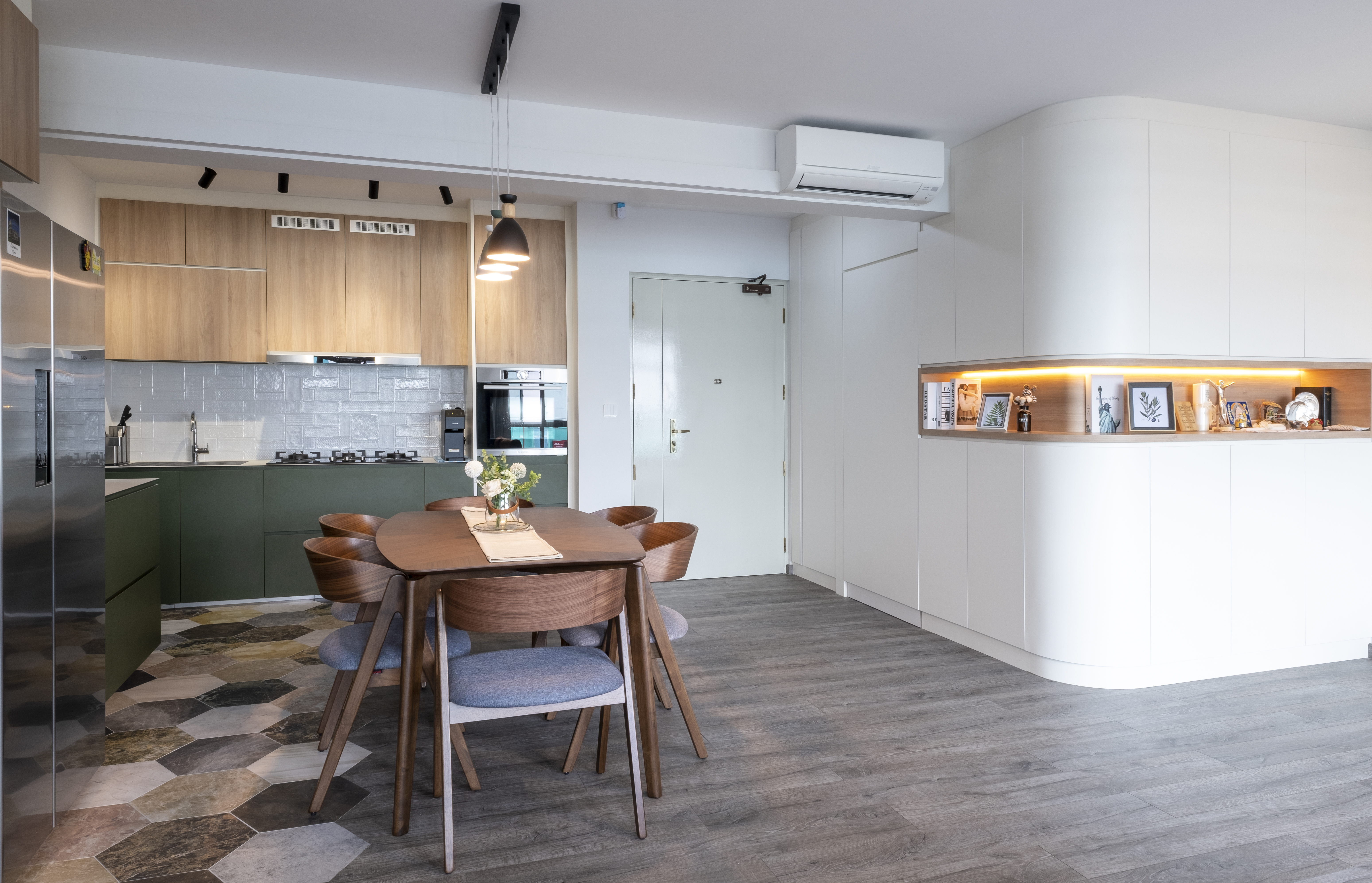 Modern, Scandinavian Design - Dining Room - HDB 4 Room - Design by Starry Homestead Pte Ltd