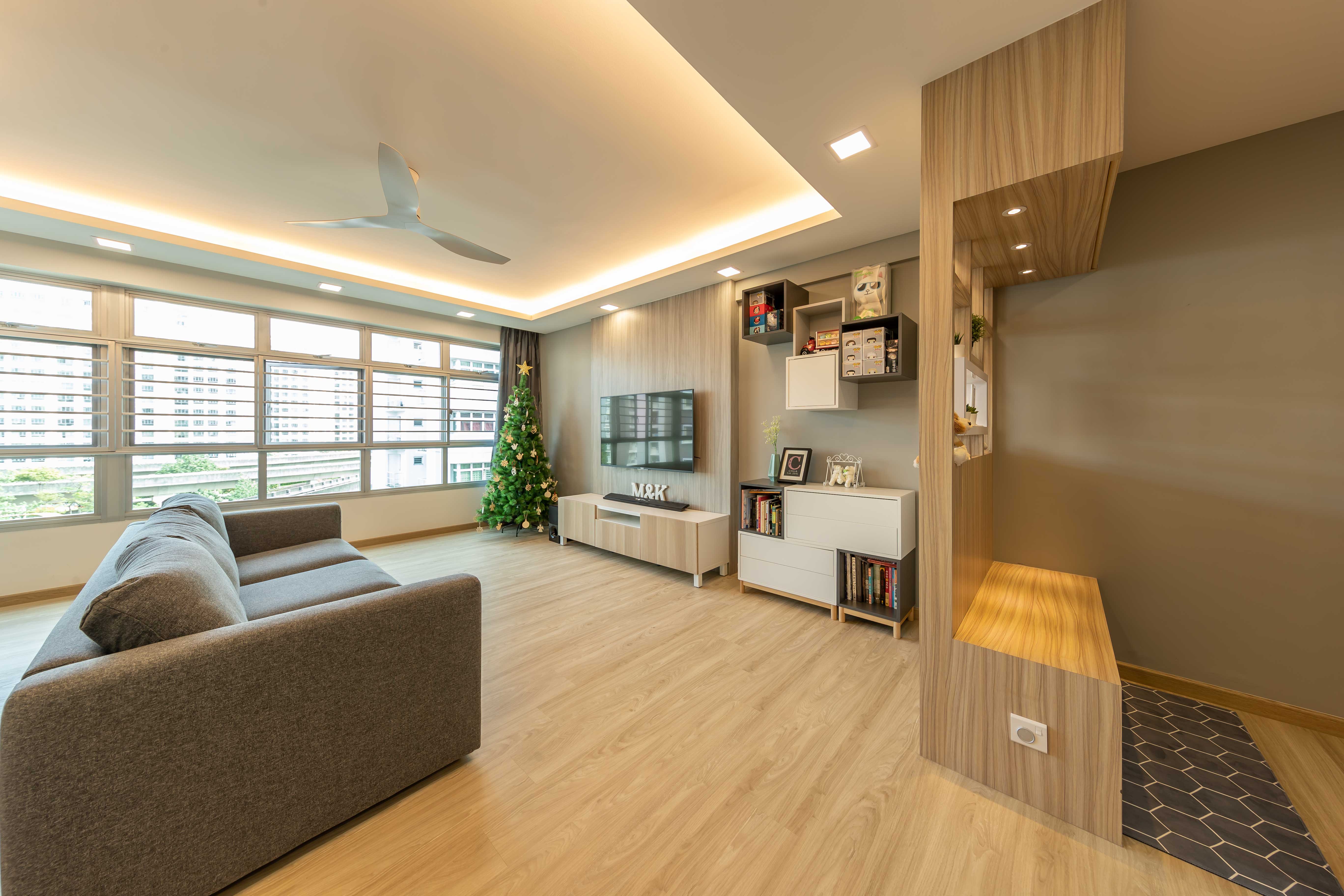 Modern, Scandinavian Design - Living Room - HDB 5 Room - Design by Starry Homestead Pte Ltd