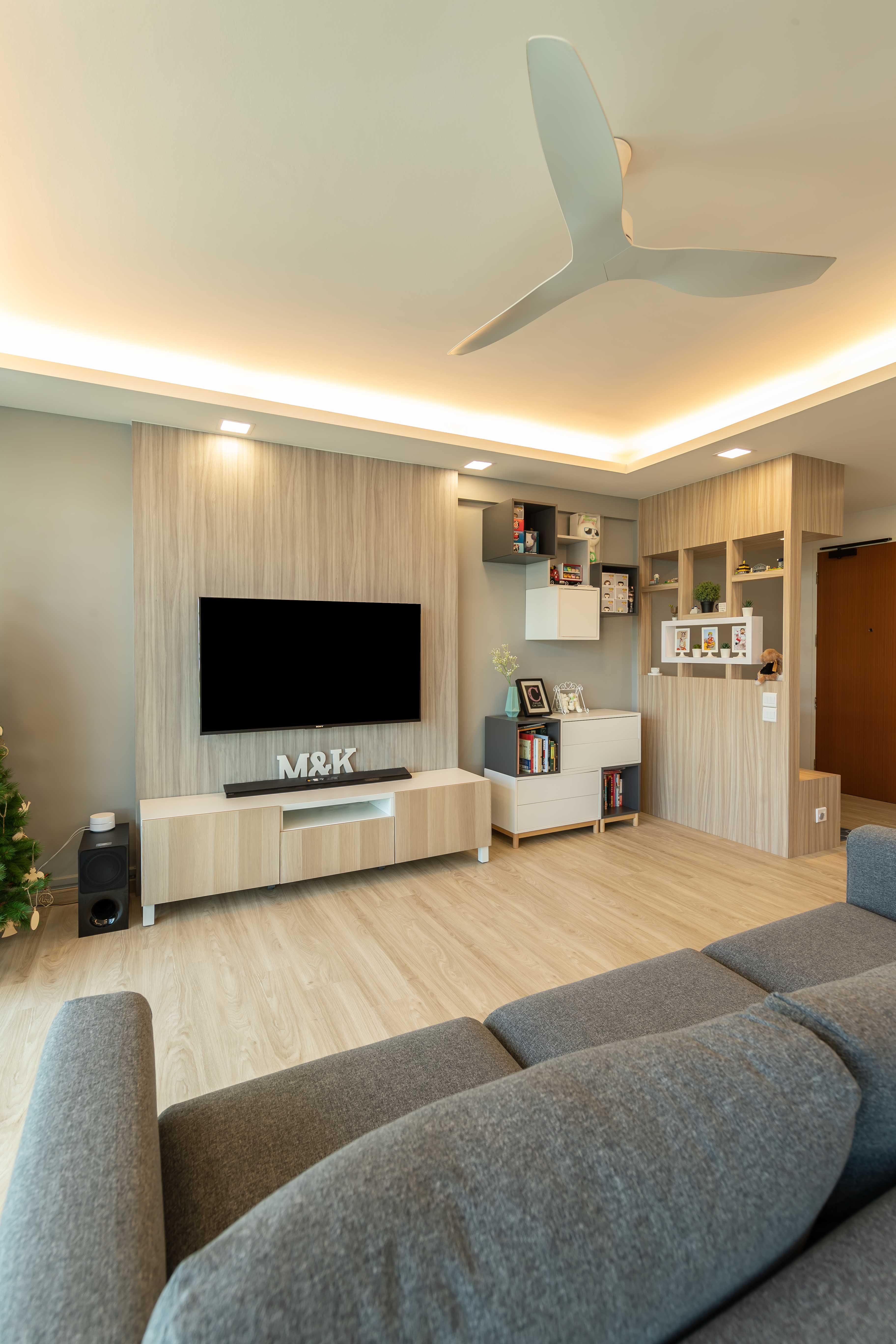 Modern, Scandinavian Design - Living Room - HDB 5 Room - Design by Starry Homestead Pte Ltd