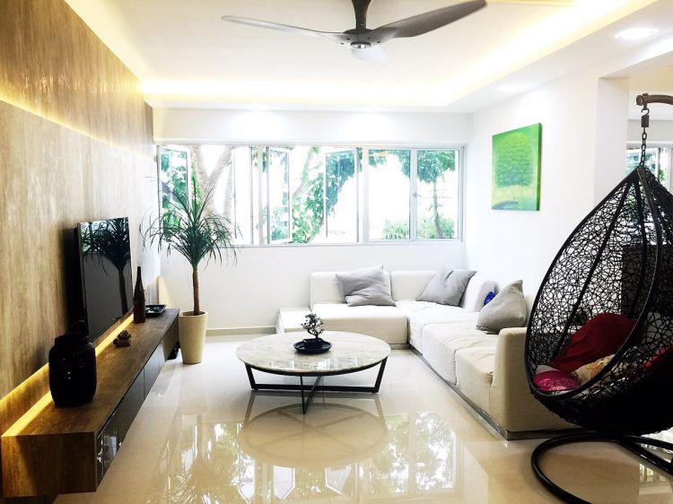 Contemporary, Scandinavian Design - Living Room - HDB 5 Room - Design by Starry Homestead Pte Ltd