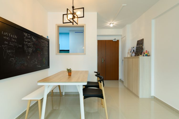 Minimalist, Modern, Scandinavian Design - Dining Room - HDB 4 Room - Design by Starry Homestead Pte Ltd