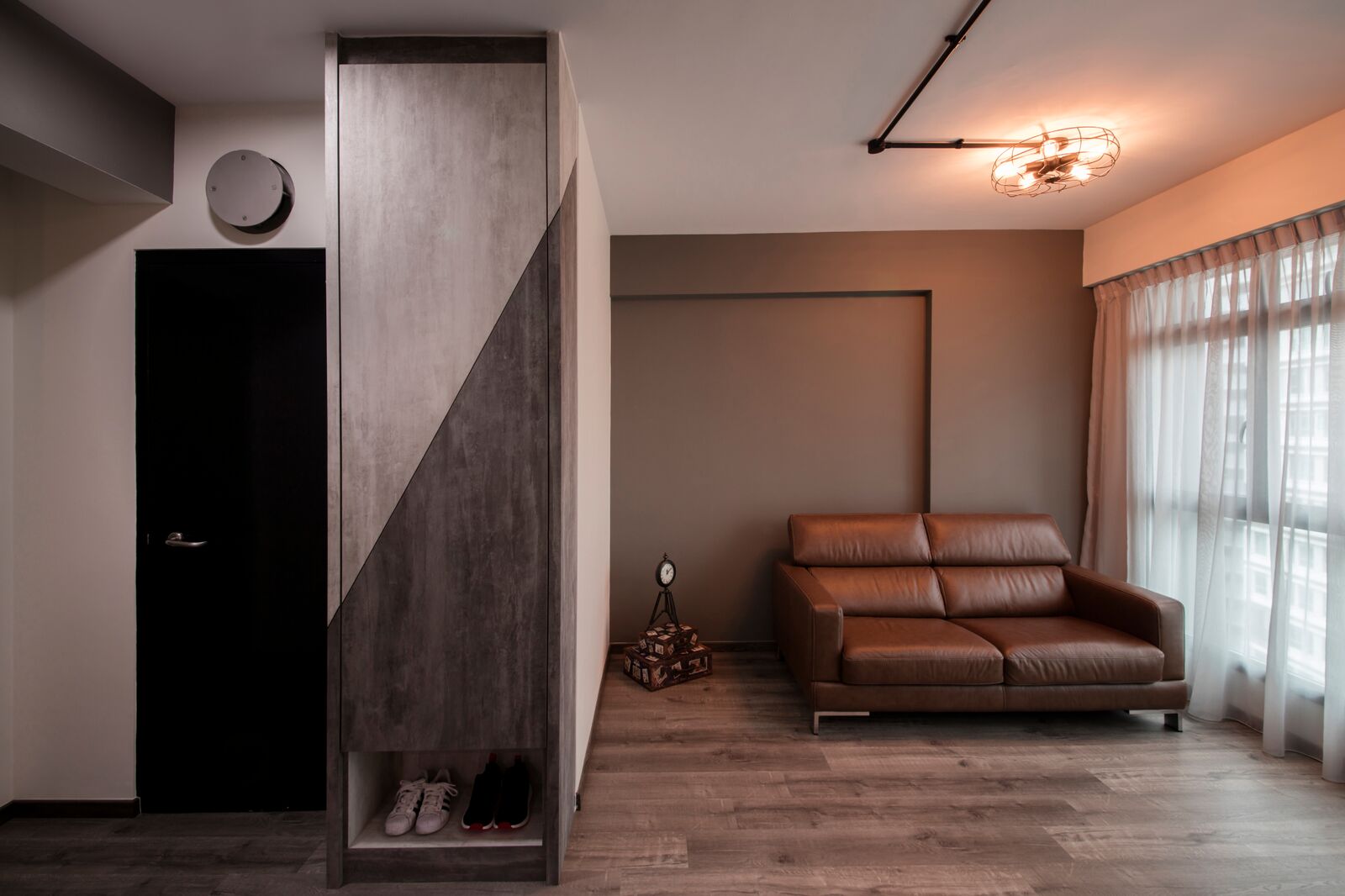 Industrial Design - Living Room - HDB 3 Room - Design by Starry Homestead Pte Ltd