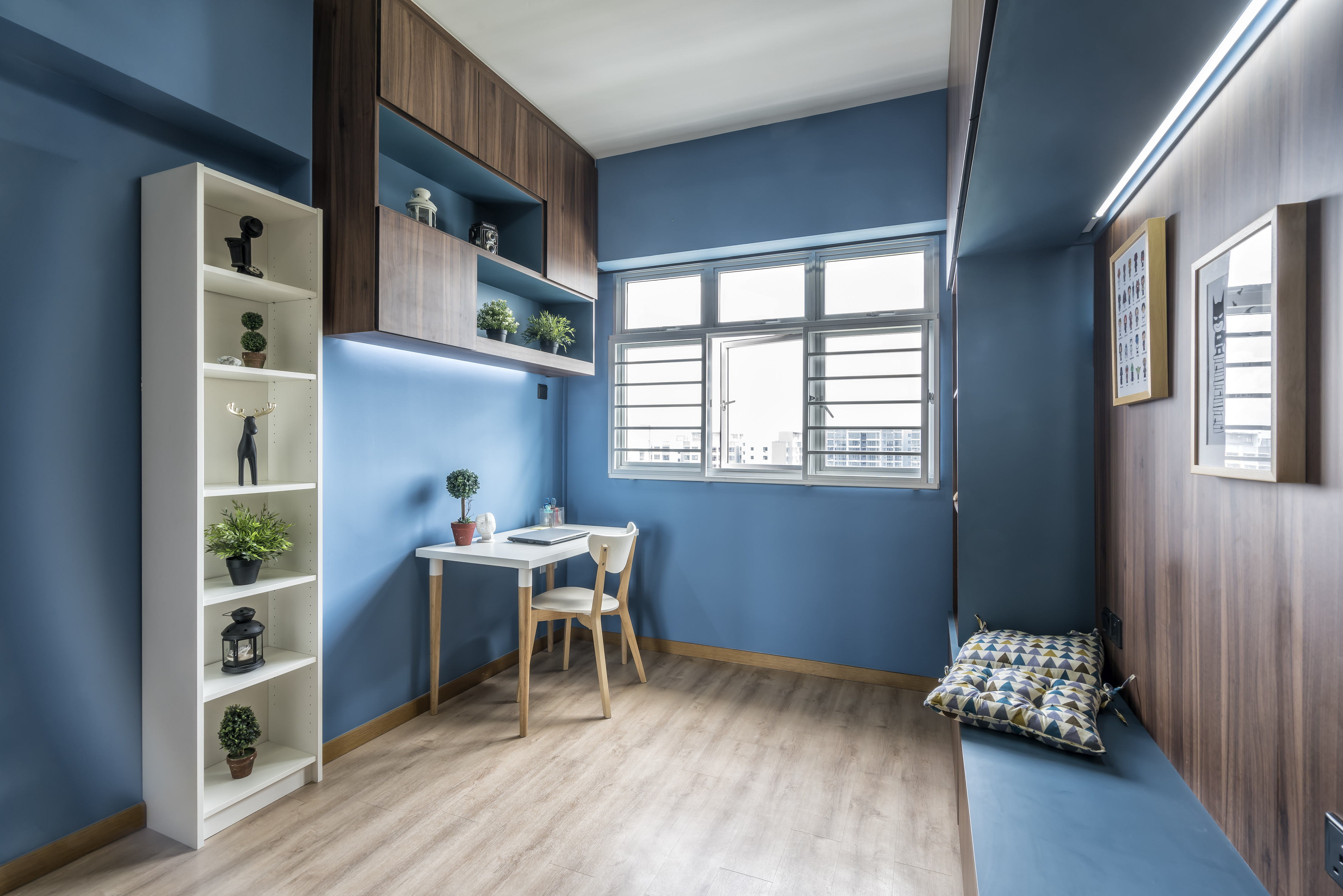 Rustic Design - Study Room - HDB 4 Room - Design by Starry Homestead Pte Ltd