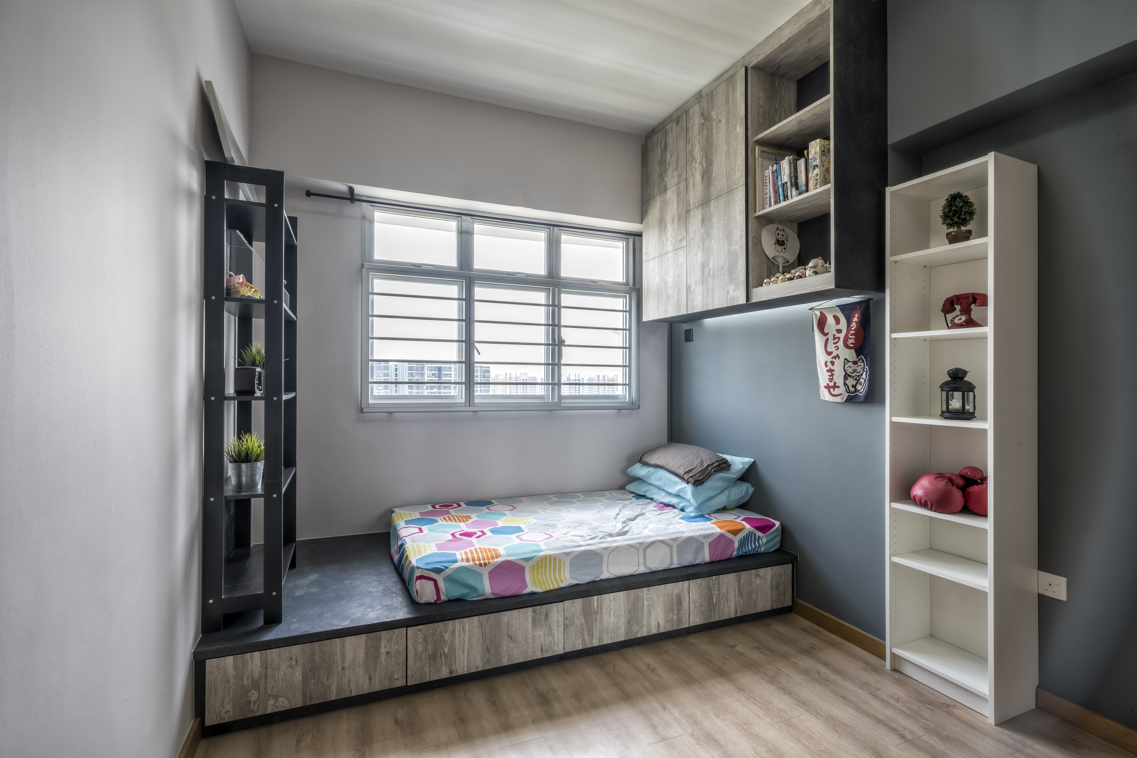 Rustic Design - Bedroom - HDB 4 Room - Design by Starry Homestead Pte Ltd