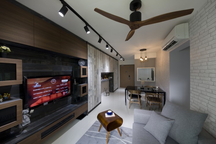 Modern, Scandinavian Design - Living Room - HDB 4 Room - Design by Starry Homestead Pte Ltd
