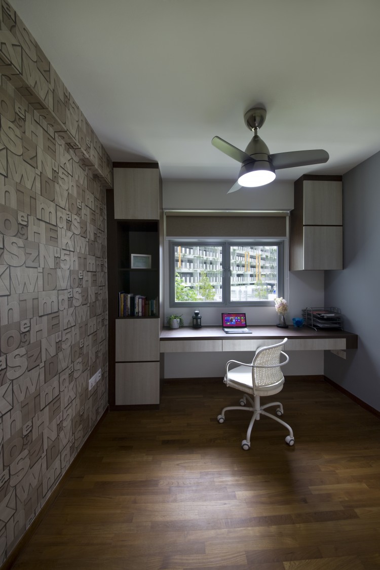 Modern, Scandinavian Design - Study Room - HDB 4 Room - Design by Starry Homestead Pte Ltd