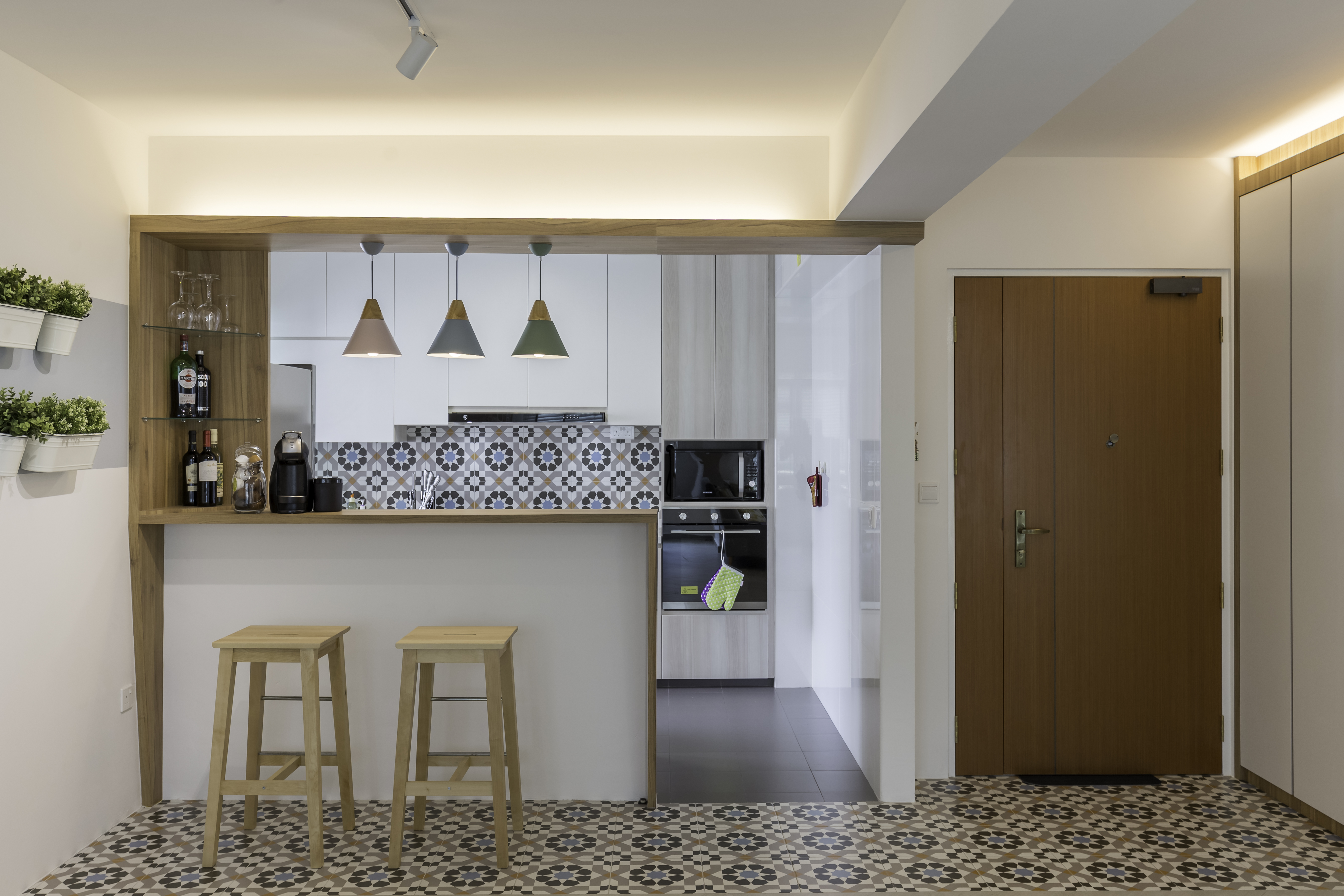 Scandinavian Design - Kitchen - HDB 4 Room - Design by Starry Homestead Pte Ltd