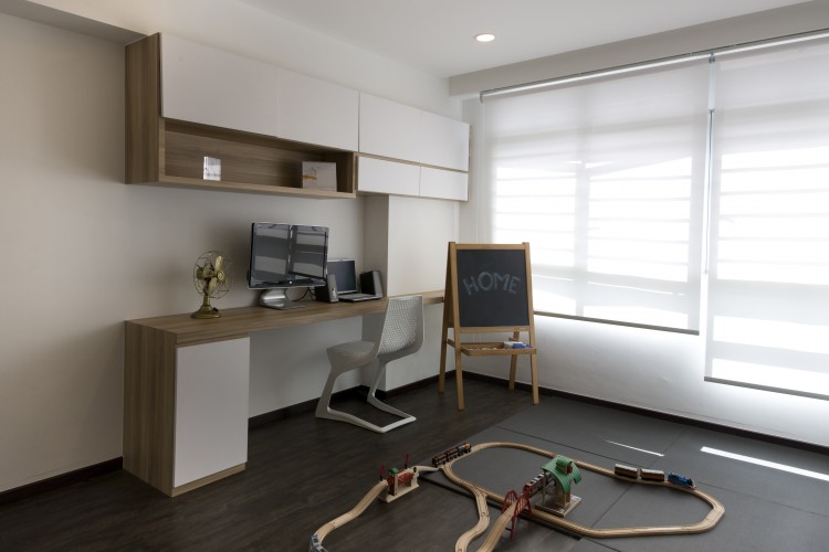 Minimalist, Scandinavian Design - Study Room - HDB 4 Room - Design by Starry Homestead Pte Ltd