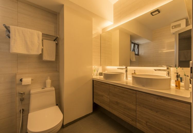 Modern, Scandinavian Design - Bathroom - HDB 4 Room - Design by Starry Homestead Pte Ltd
