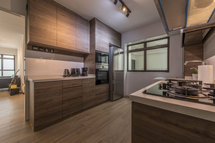 Modern, Scandinavian Design - Kitchen - HDB 4 Room - Design by Starry Homestead Pte Ltd