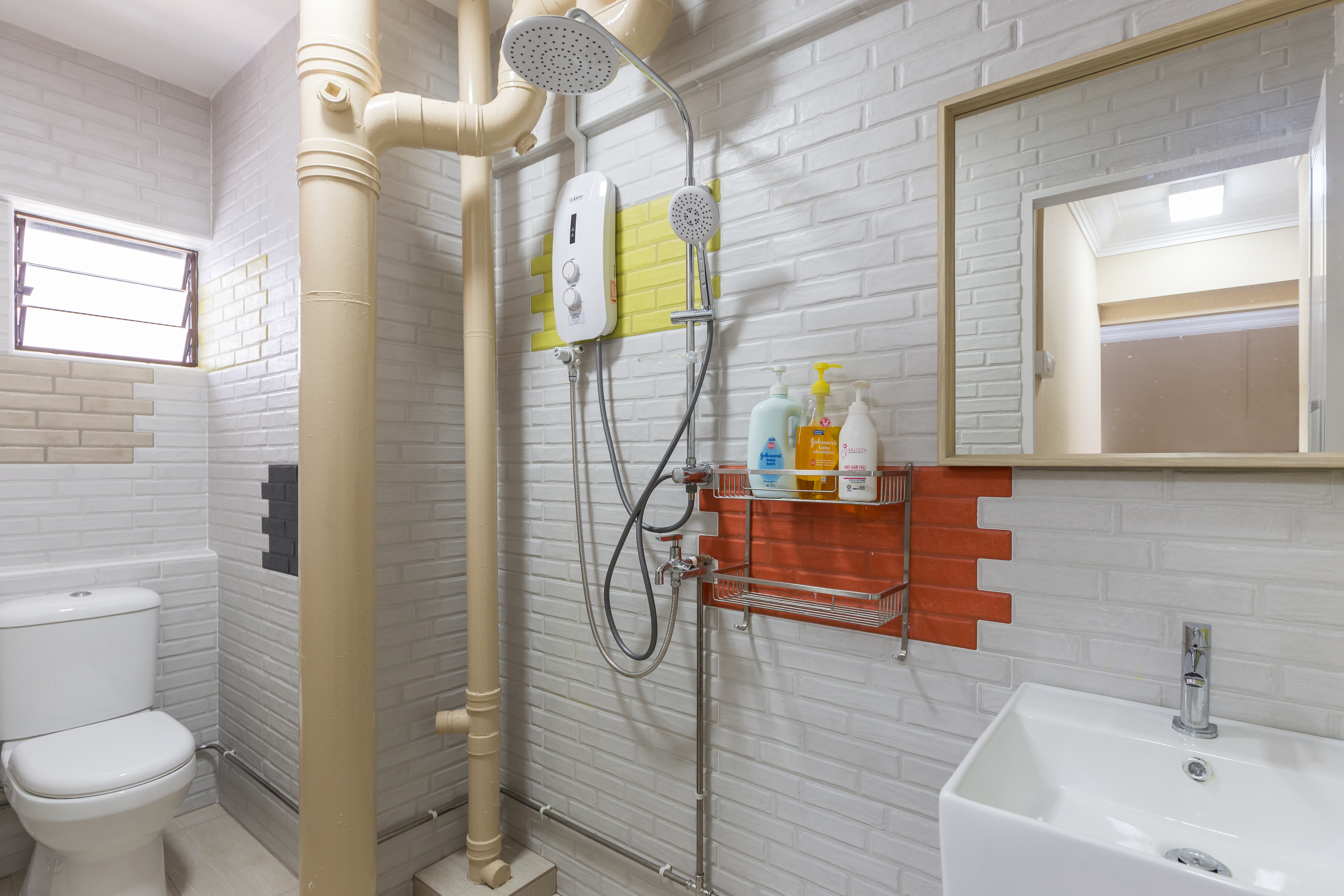 Scandinavian Design - Bathroom - HDB 4 Room - Design by Starry Homestead Pte Ltd