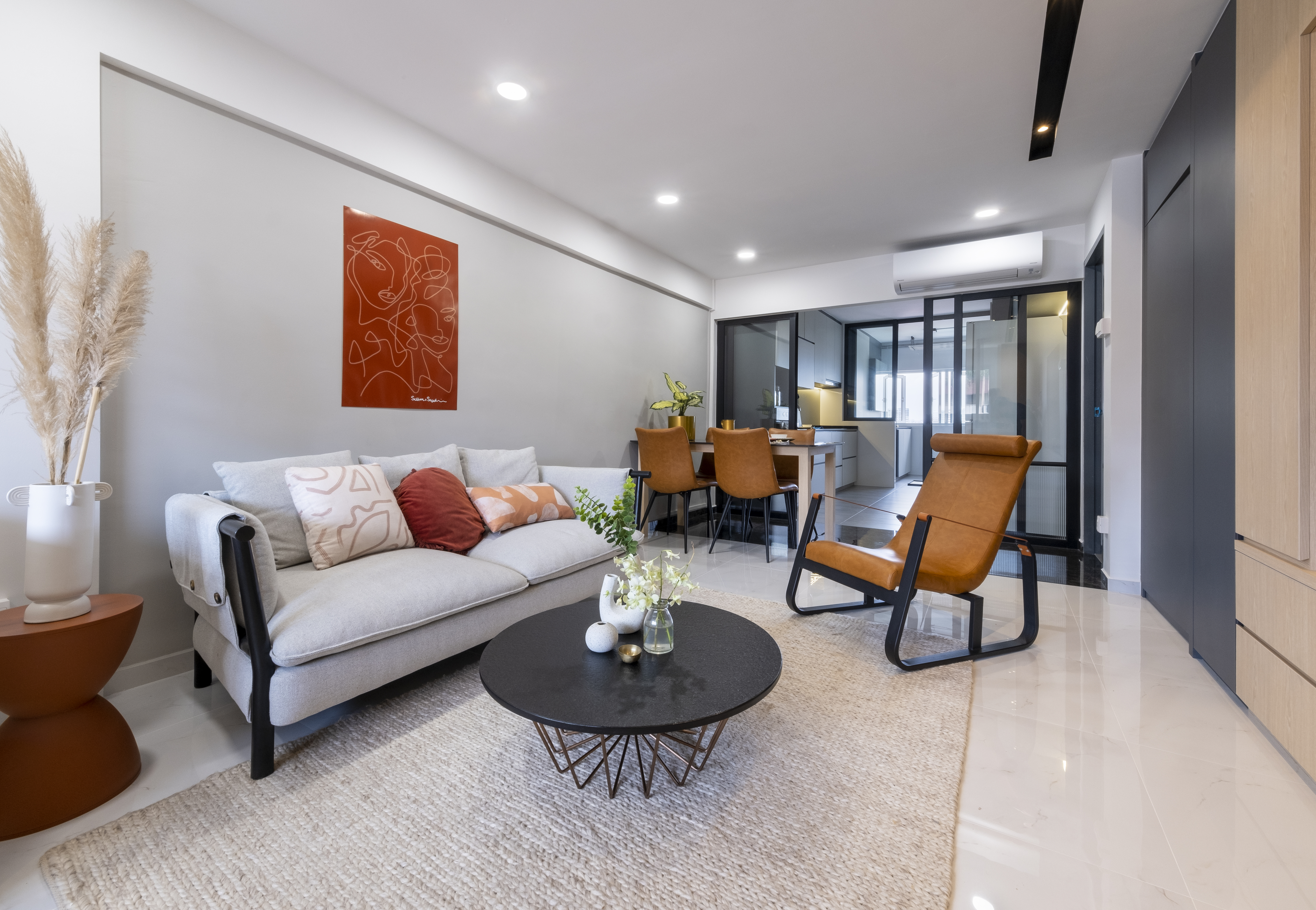 Minimalist, Modern Design - Living Room - HDB 4 Room - Design by Starry Homestead Pte Ltd