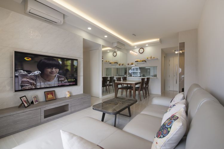 Minimalist, Modern Design - Living Room - HDB 4 Room - Design by Starry Homestead Pte Ltd