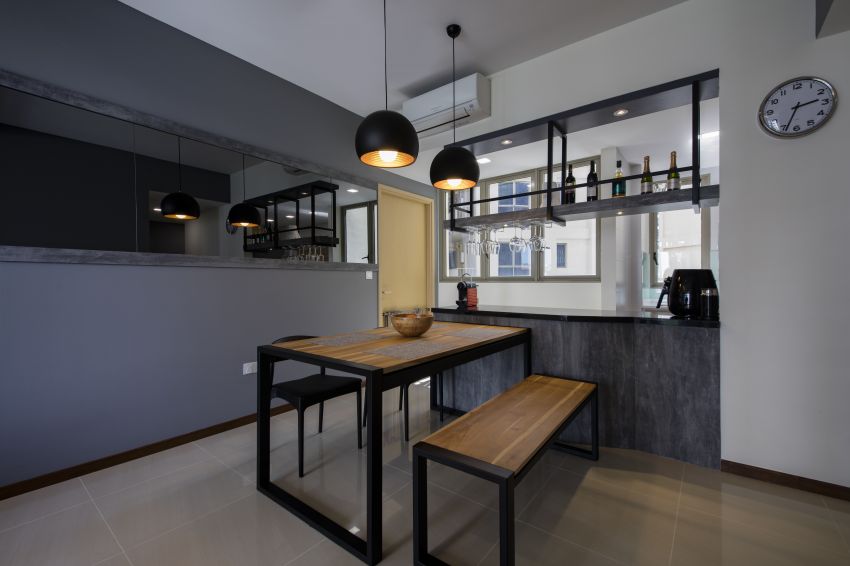 Industrial Design - Dining Room - Condominium - Design by Starry Homestead Pte Ltd