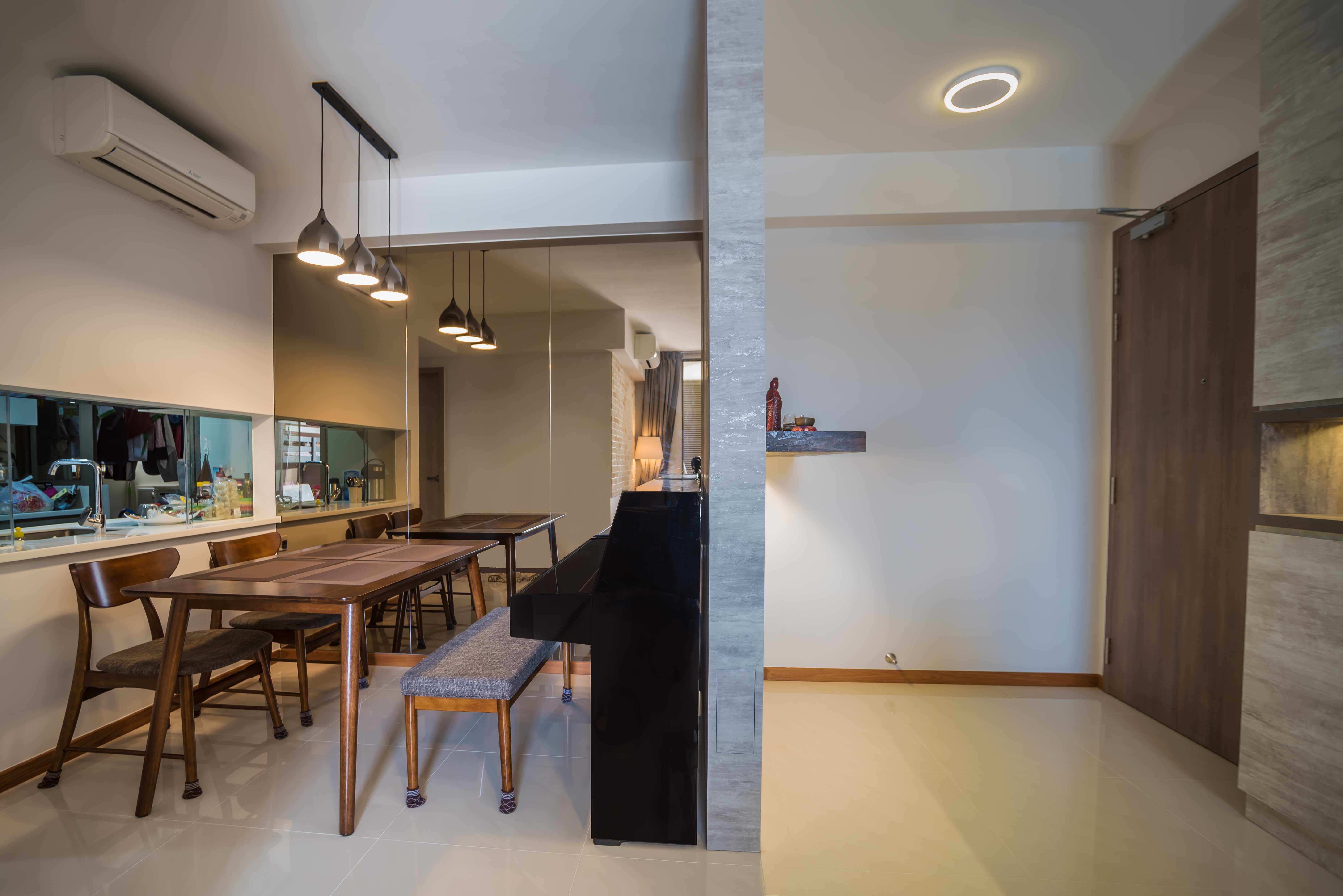 Industrial, Scandinavian Design - Living Room - Condominium - Design by Starry Homestead Pte Ltd