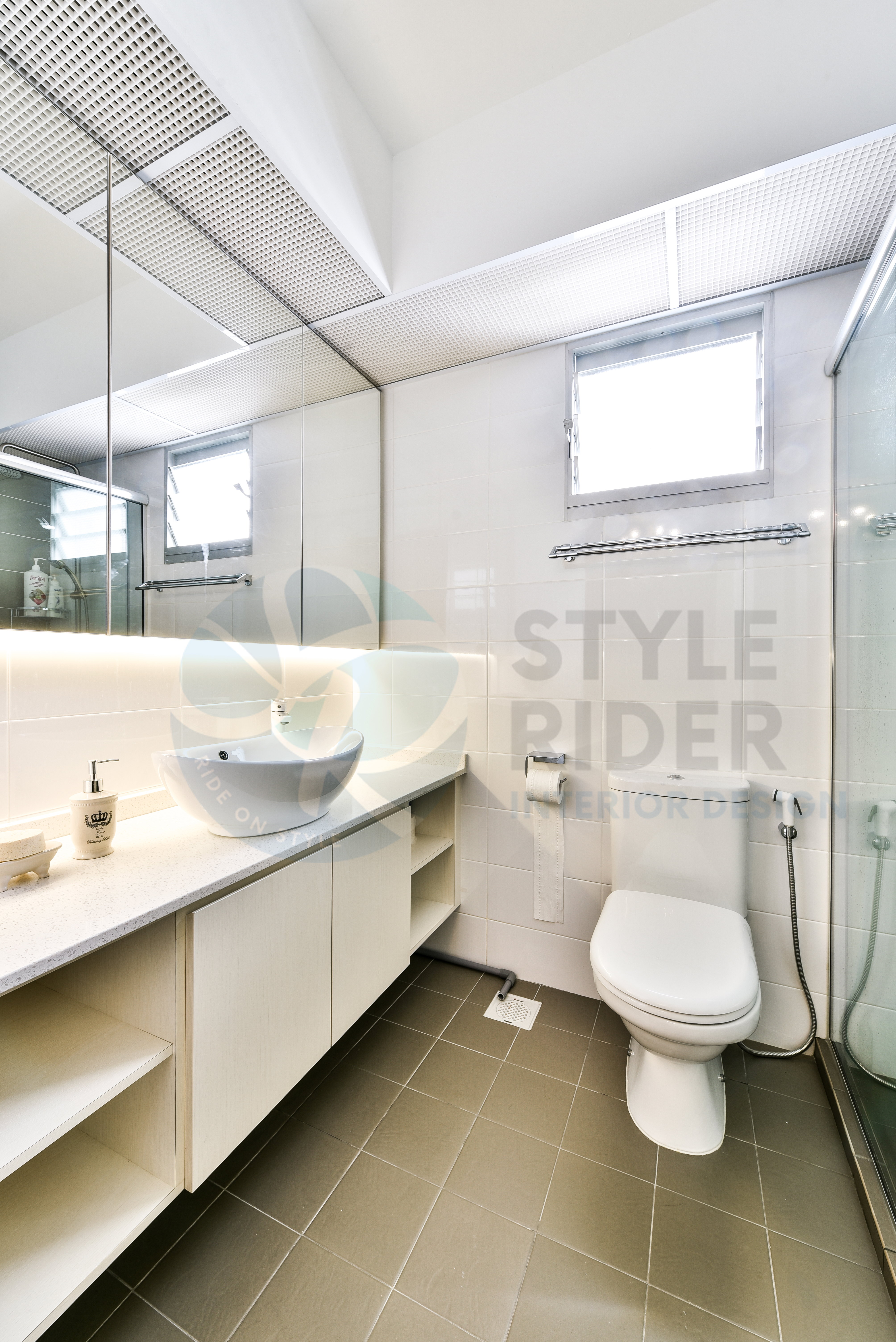 Modern Design - Bathroom - HDB Executive Apartment - Design by Stylerider Pte Ltd