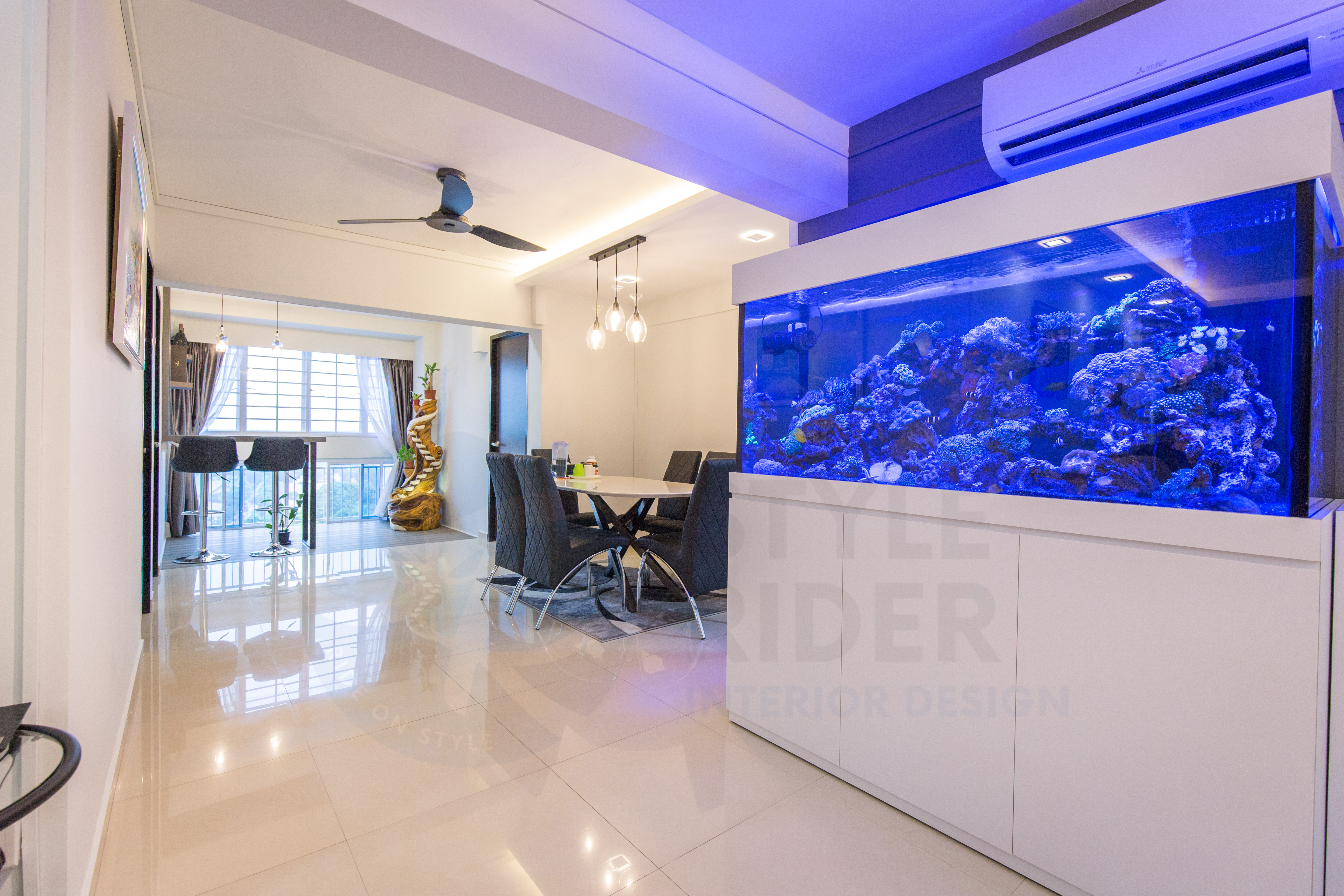 Modern Design - Living Room - HDB 4 Room - Design by Stylerider Pte Ltd