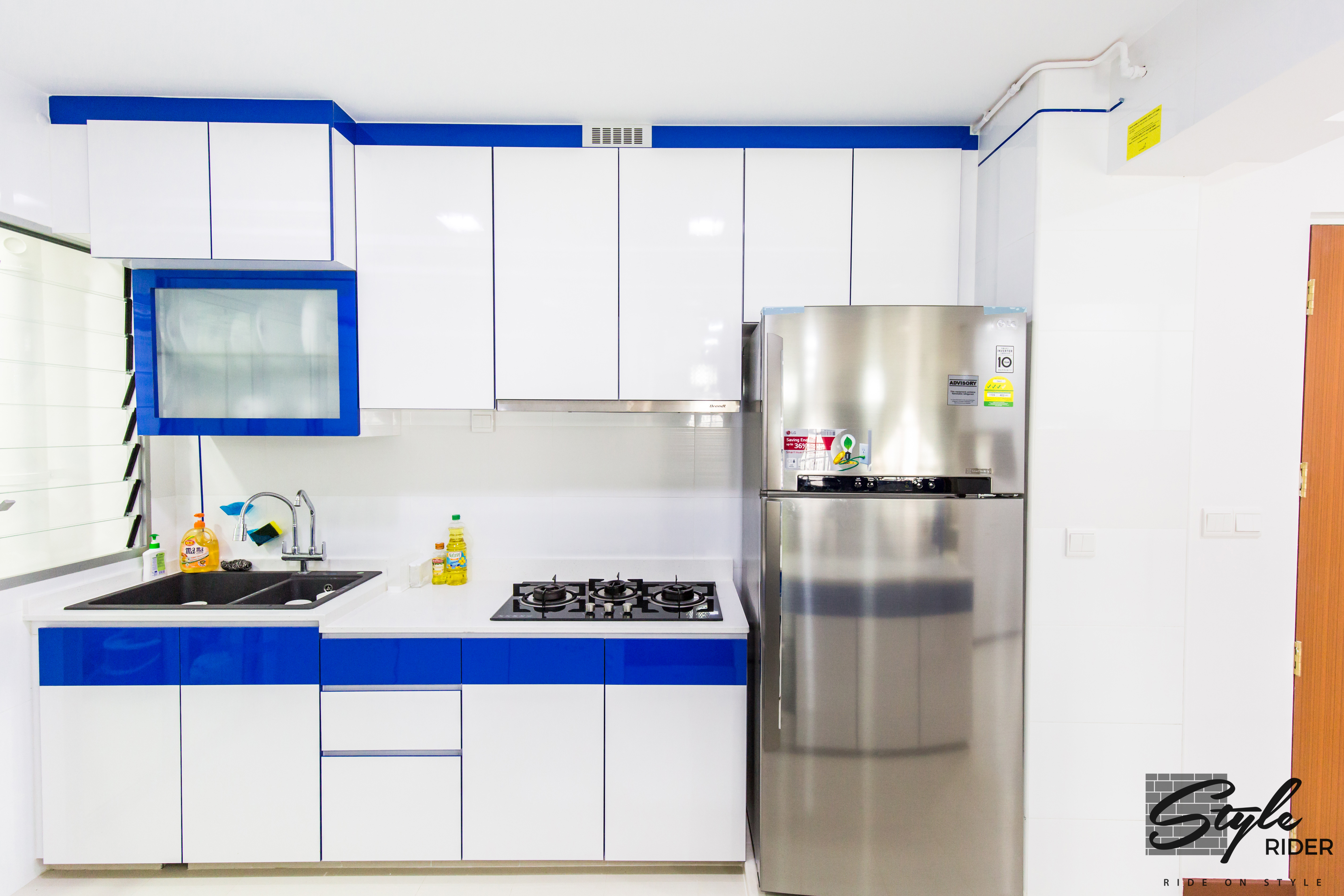 Eclectic, Modern Design - Kitchen - HDB 5 Room - Design by Stylerider Pte Ltd