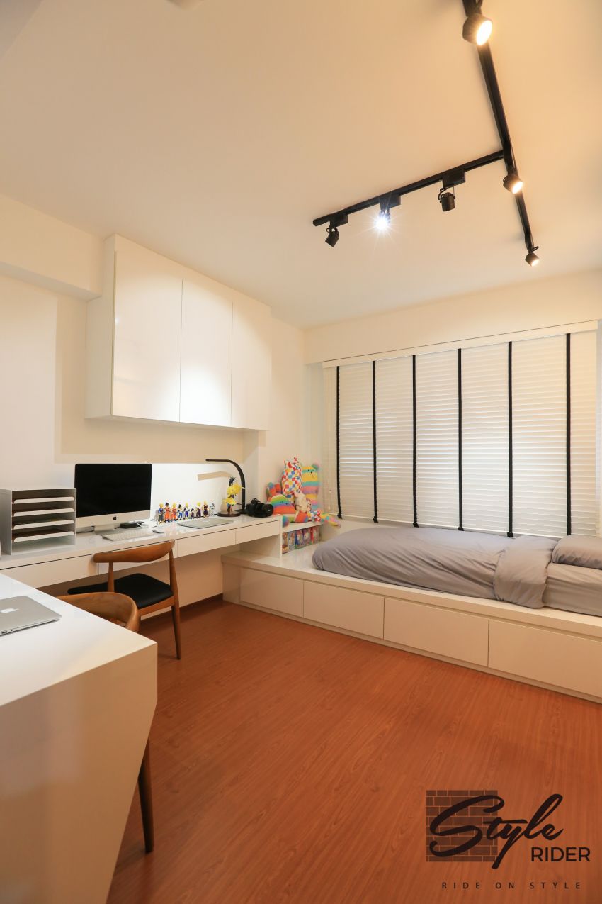 Modern, Scandinavian Design - Study Room - HDB 4 Room - Design by Stylerider Pte Ltd