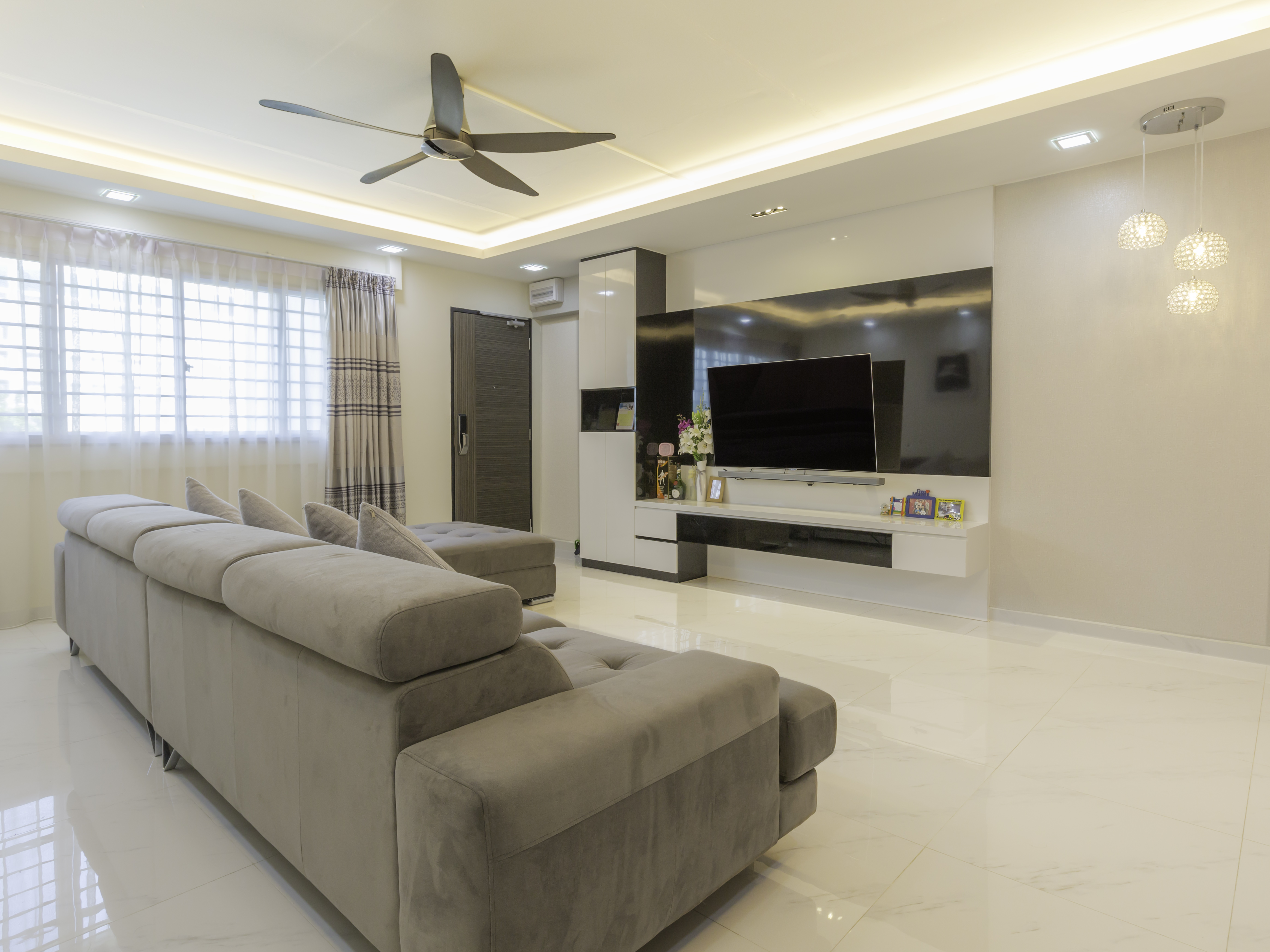 Modern Design - Living Room - HDB 5 Room - Design by Summit Design Studio