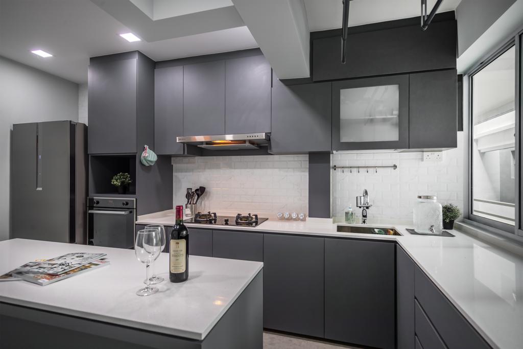 Contemporary, Modern Design - Kitchen - Condominium - Design by Swiss Interior Design Pte Ltd