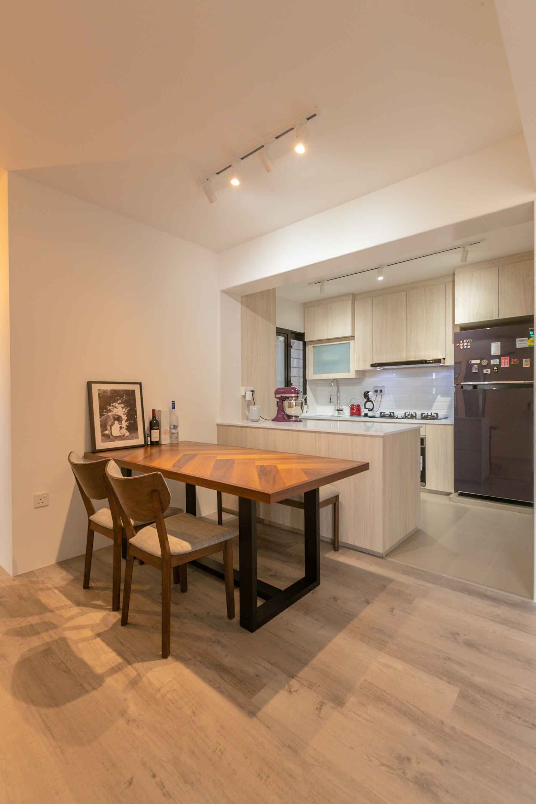 Minimalist, Scandinavian Design - Dining Room - HDB 4 Room - Design by Swiss Interior Design Pte Ltd