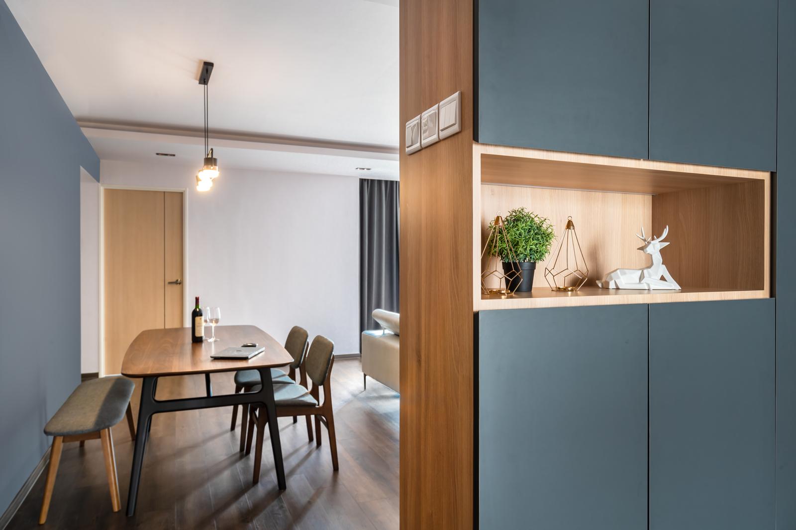 Contemporary, Modern Design - Dining Room - HDB 5 Room - Design by Swiss Interior Design Pte Ltd