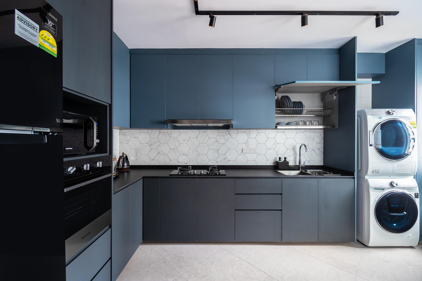Contemporary, Modern Design - Kitchen - HDB 5 Room - Design by Swiss Interior Design Pte Ltd