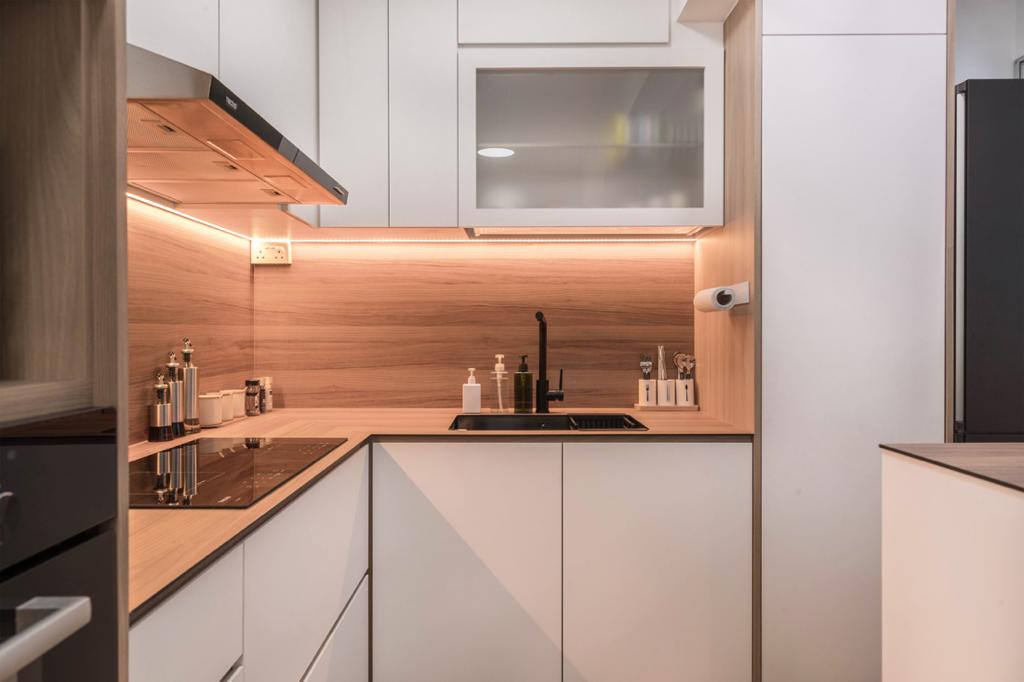 Scandinavian Design - Kitchen - HDB 3 Room - Design by Swiss Interior Design Pte Ltd