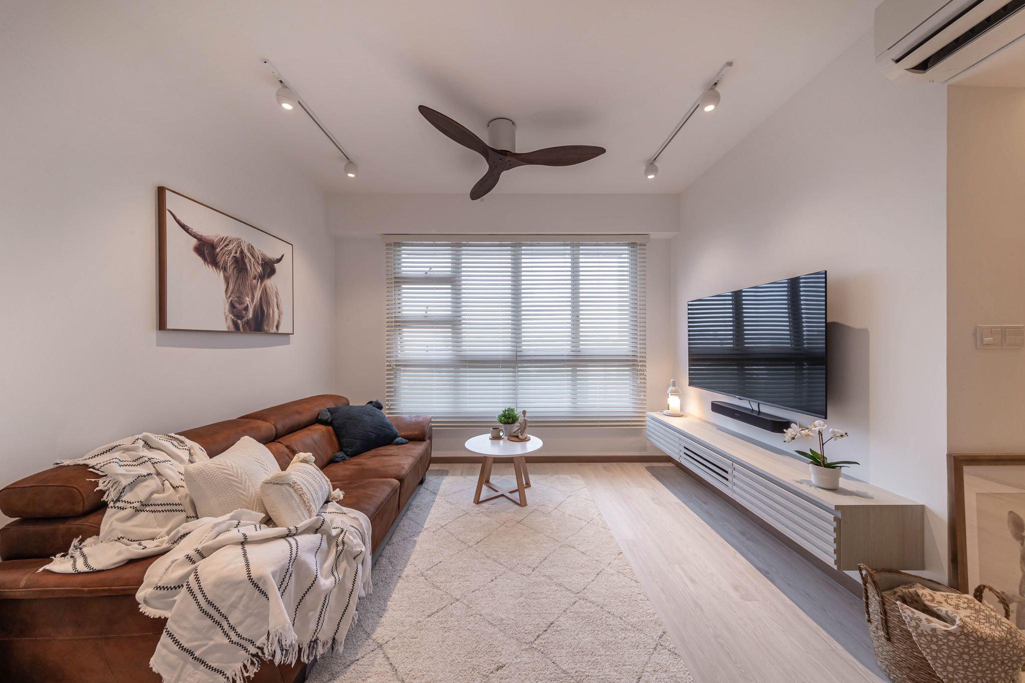 Minimalist Design - Living Room - HDB 4 Room - Design by Swiss Interior Design Pte Ltd