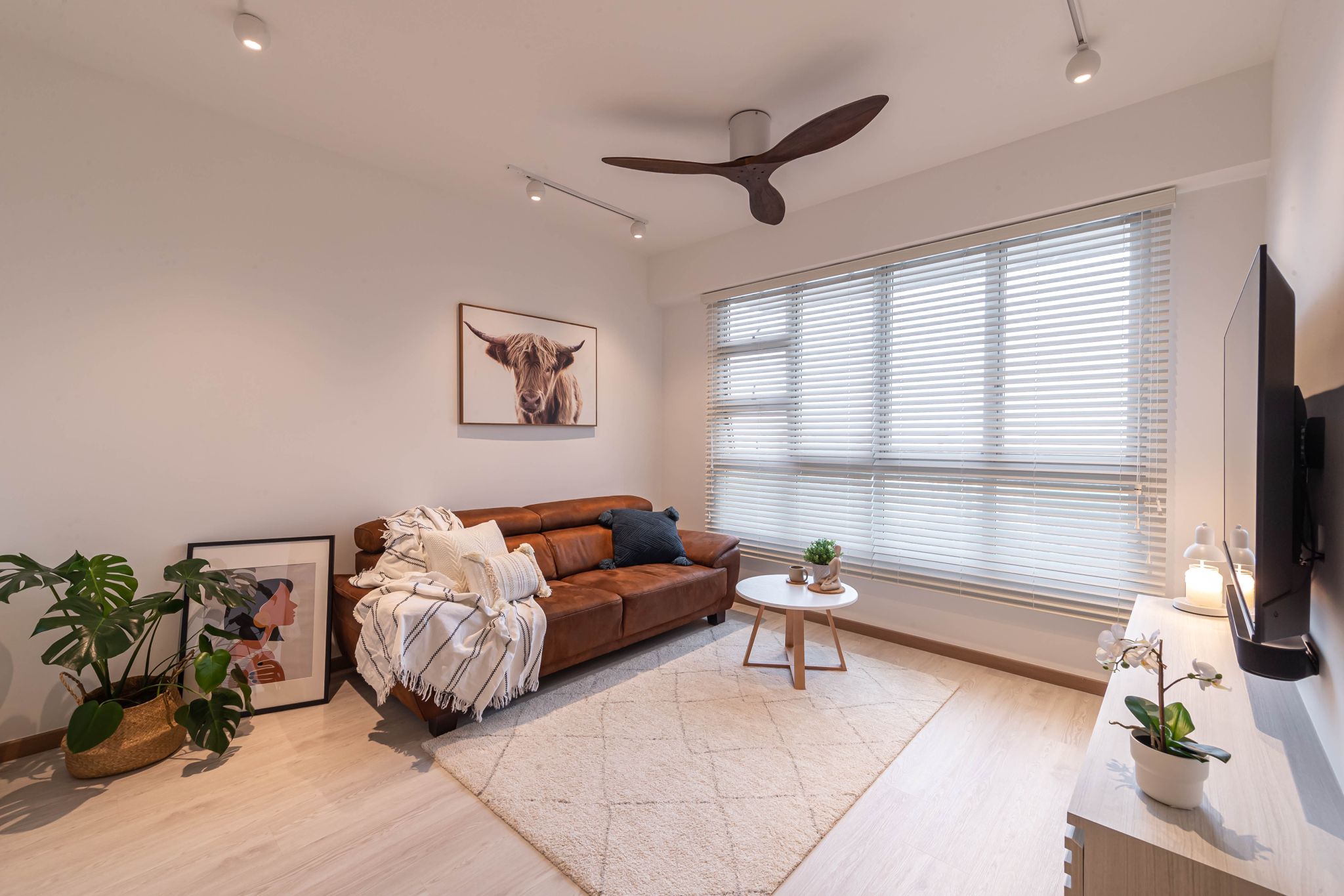 Minimalist Design - Living Room - HDB 4 Room - Design by Swiss Interior Design Pte Ltd