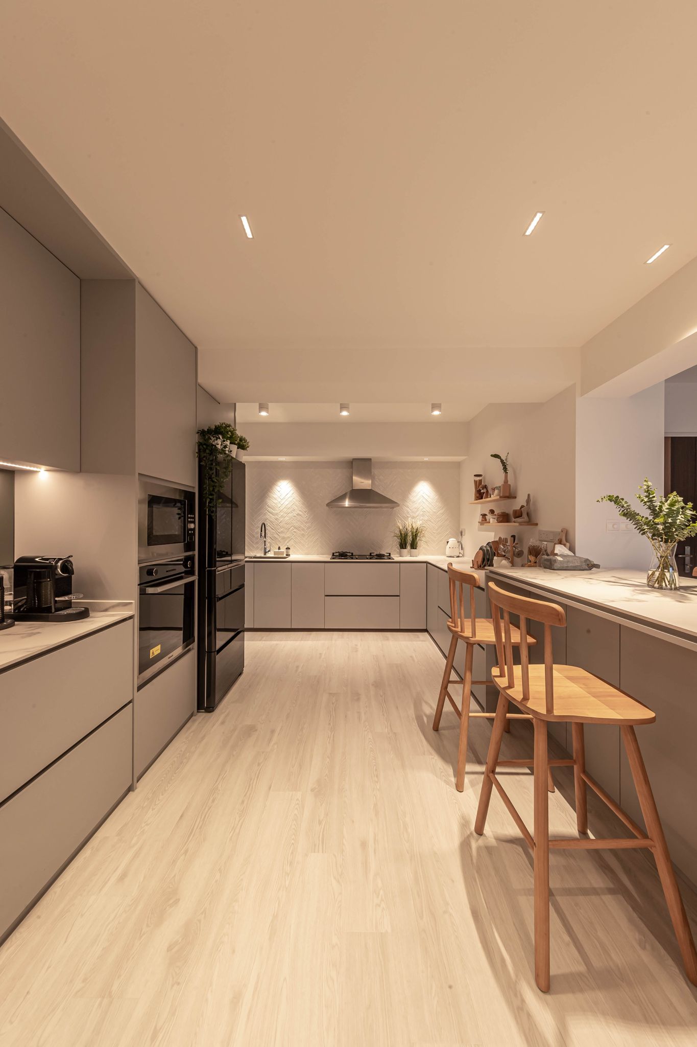 Minimalist Design - Kitchen - HDB 4 Room - Design by Swiss Interior Design Pte Ltd