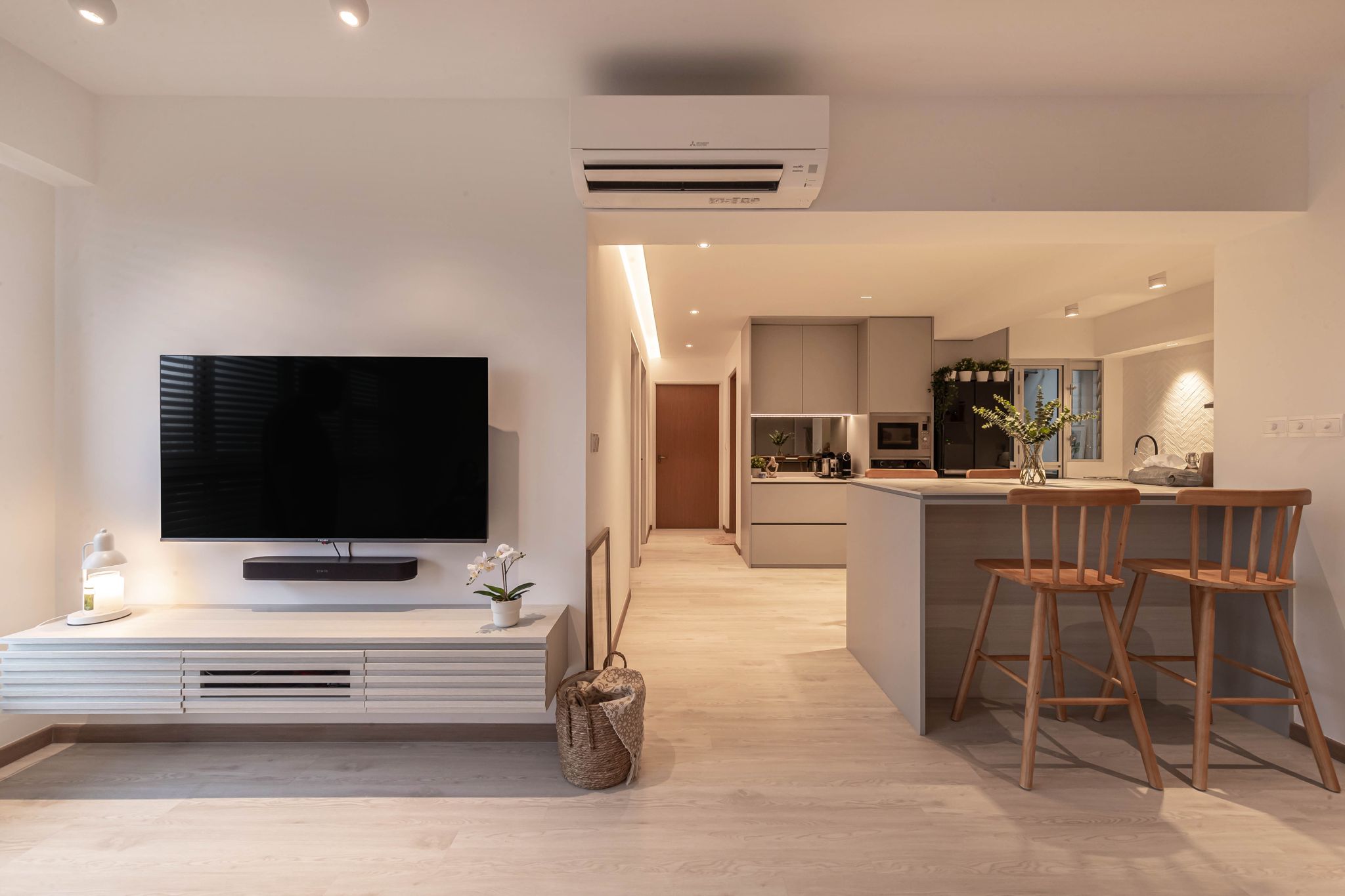 Minimalist Design - Living Room - HDB 4 Room - Design by Swiss Interior Design Pte Ltd