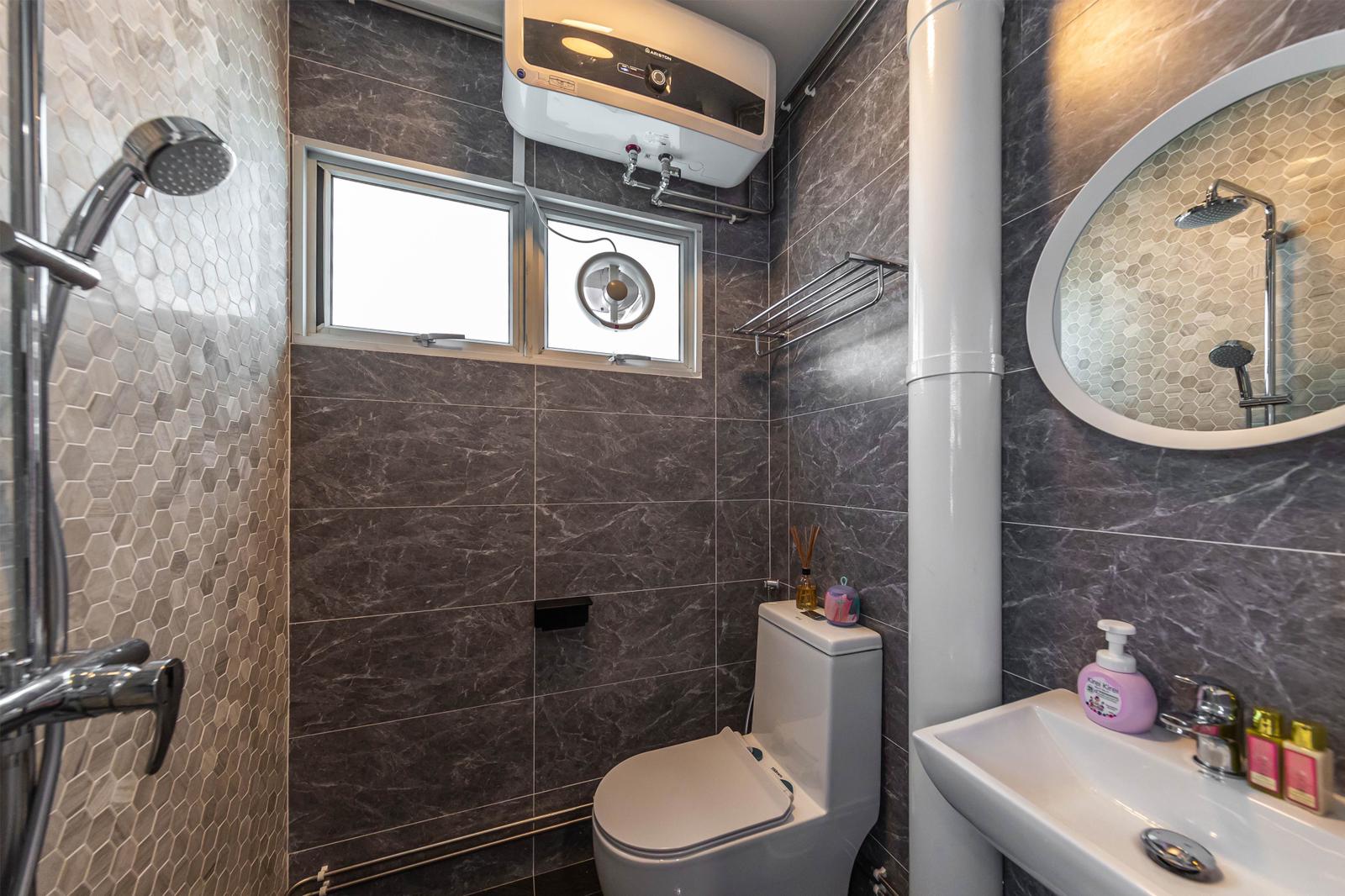 Modern, Scandinavian Design - Bathroom - HDB Executive Apartment - Design by Swiss Interior Design Pte Ltd