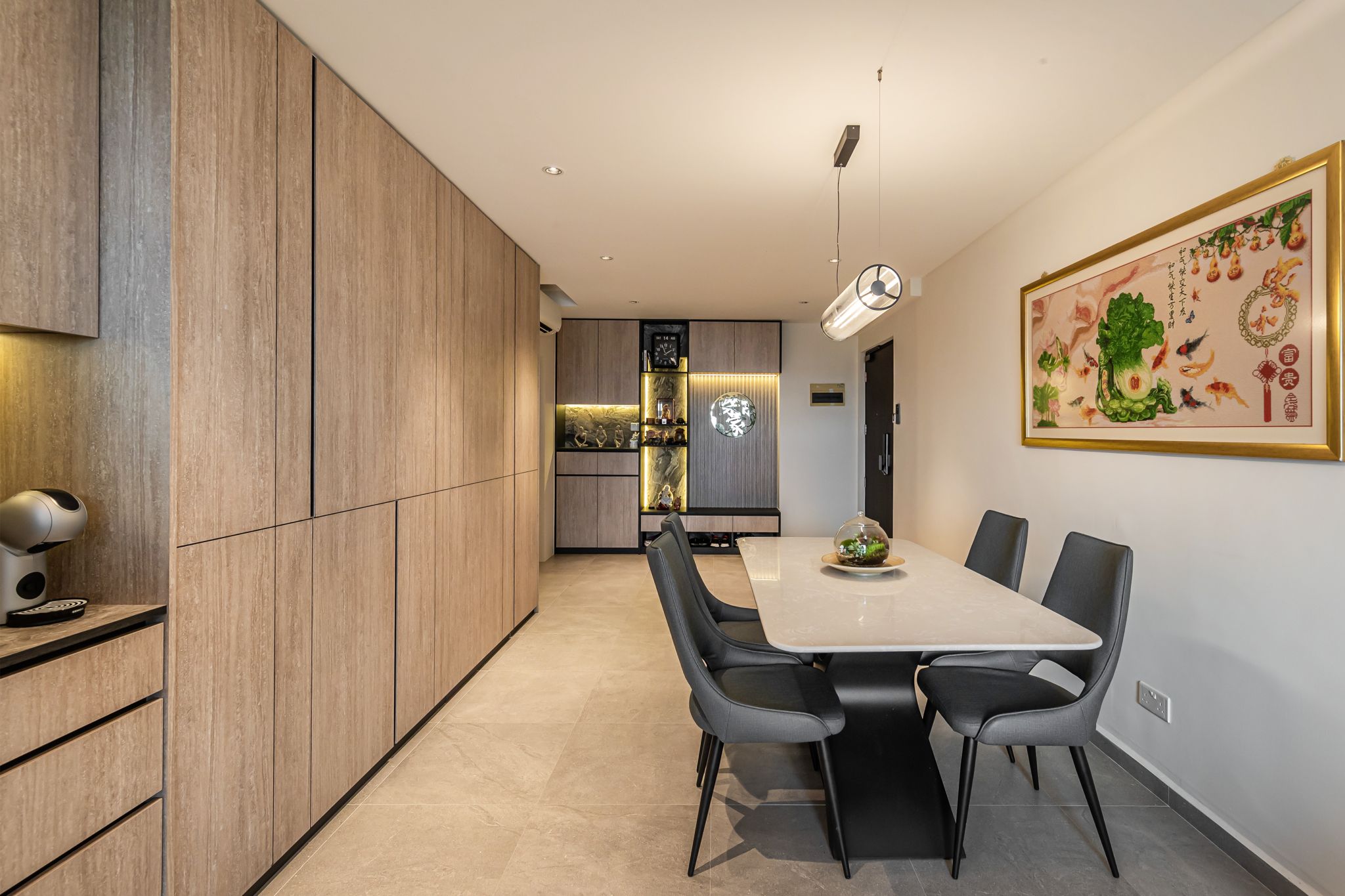 Modern, Scandinavian Design - Dining Room - HDB 4 Room - Design by Swiss Interior Design Pte Ltd