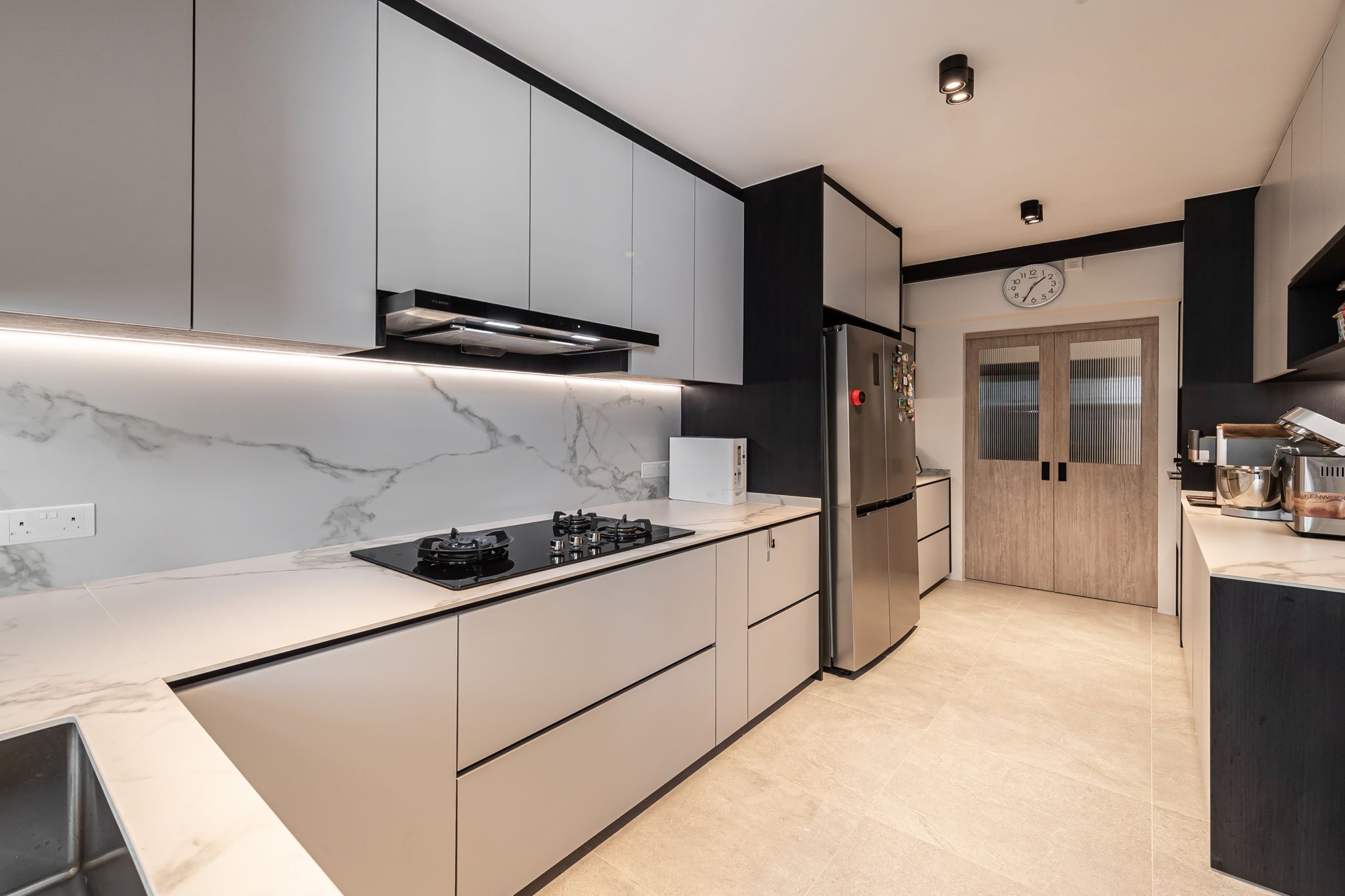 Modern, Scandinavian Design - Kitchen - HDB 4 Room - Design by Swiss Interior Design Pte Ltd