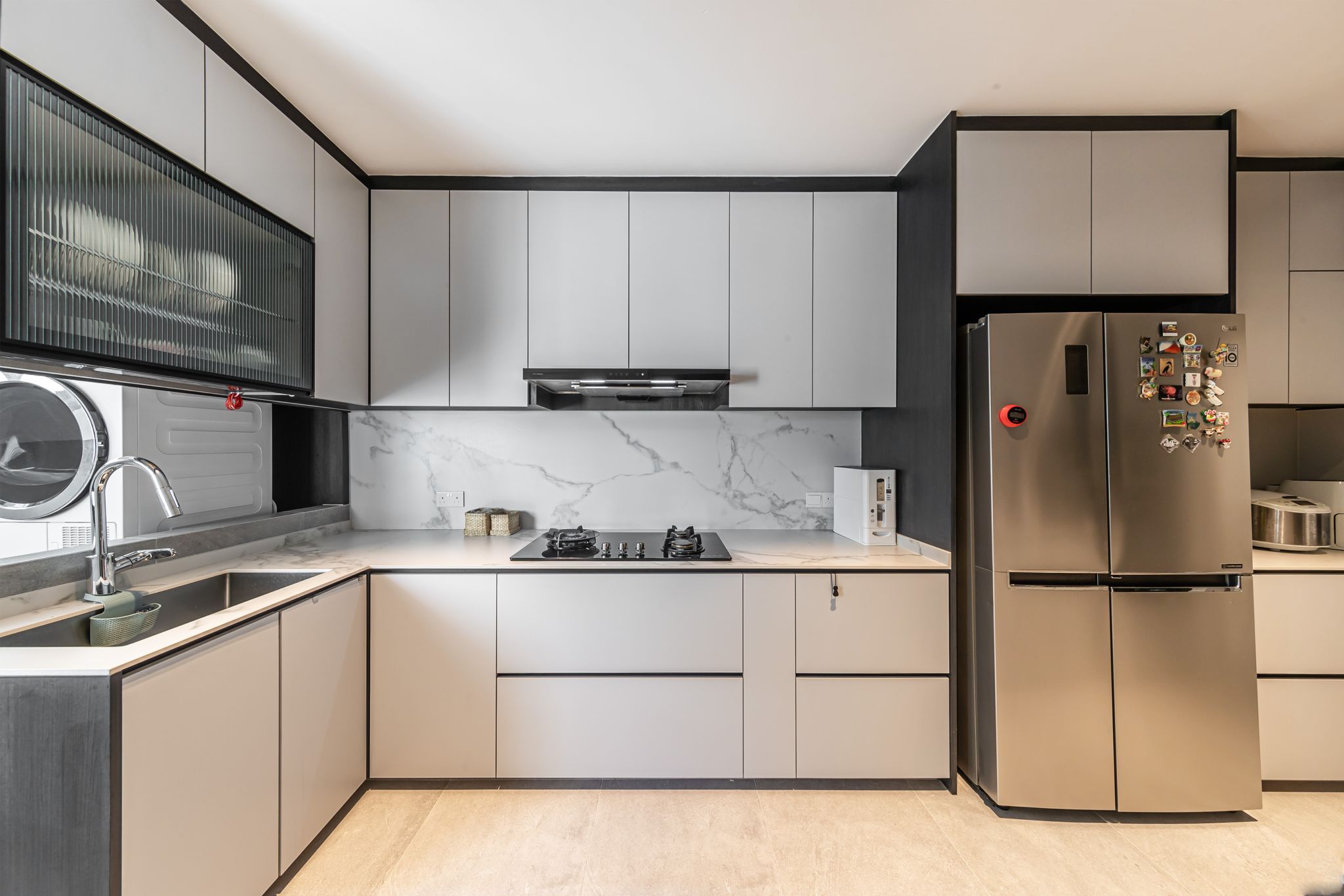 Modern, Scandinavian Design - Kitchen - HDB 4 Room - Design by Swiss Interior Design Pte Ltd