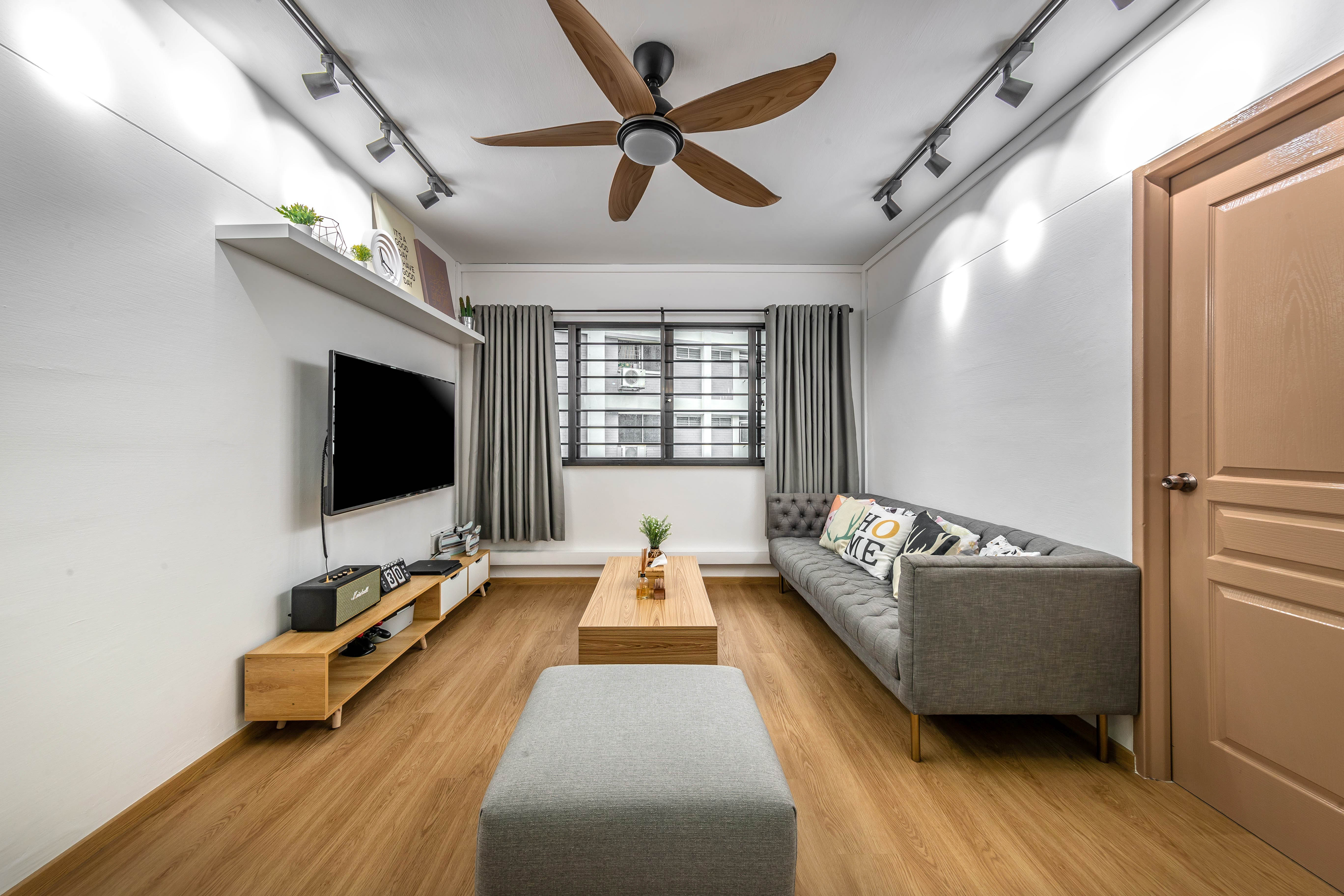 Design - Living Room - HDB 4 Room - Design by Swiss Interior Design Pte Ltd