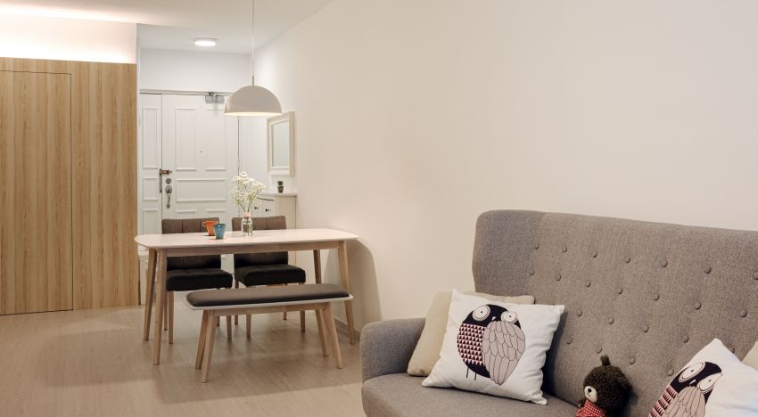 Modern, Scandinavian Design - Living Room - HDB 4 Room - Design by Swiss Interior Design Pte Ltd
