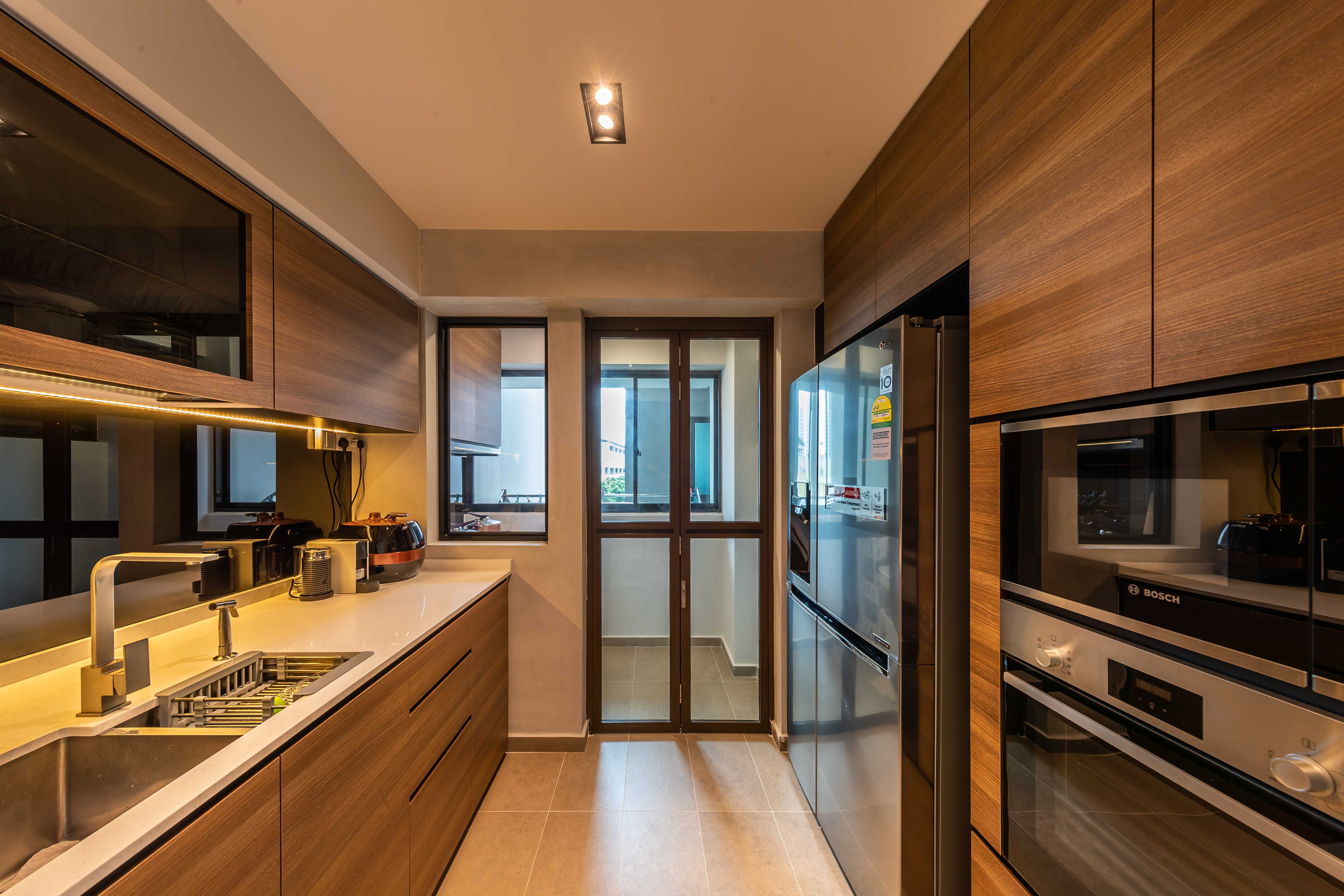 Classical, Modern Design - Kitchen - HDB 4 Room - Design by Swiss Interior Design Pte Ltd