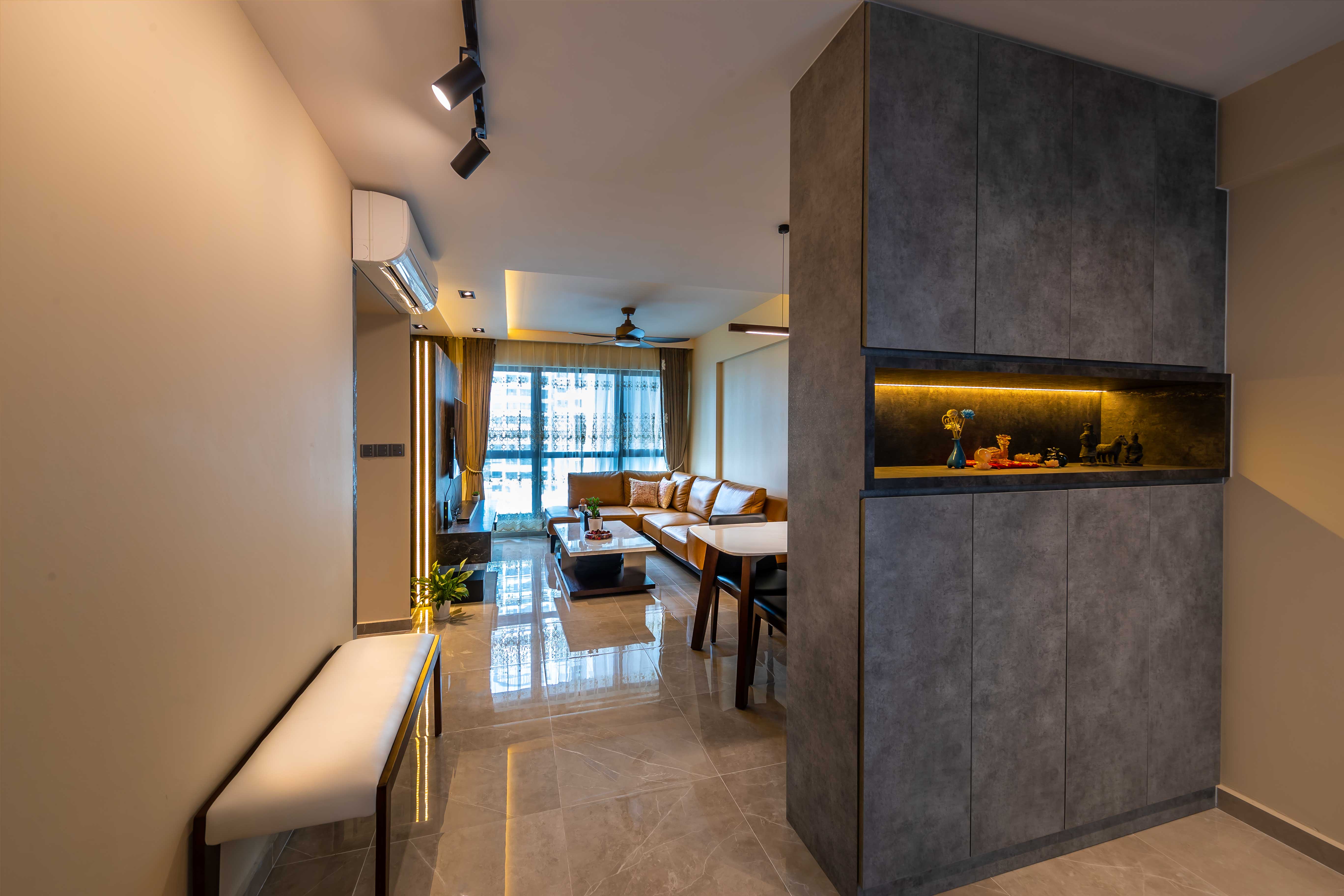 Classical, Modern Design - Living Room - HDB 4 Room - Design by Swiss Interior Design Pte Ltd