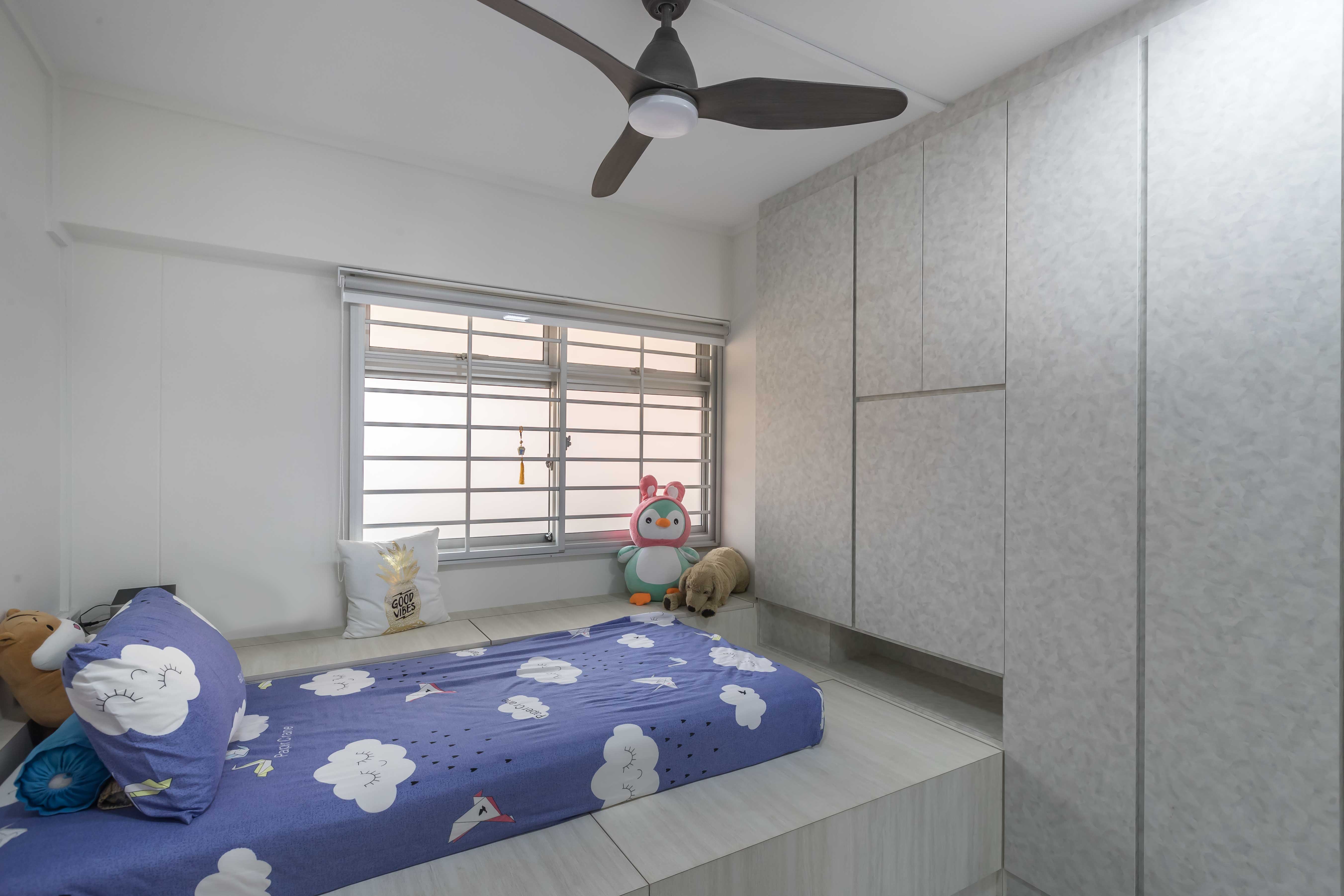 Modern Design - Bedroom - HDB 4 Room - Design by Swiss Interior Design Pte Ltd