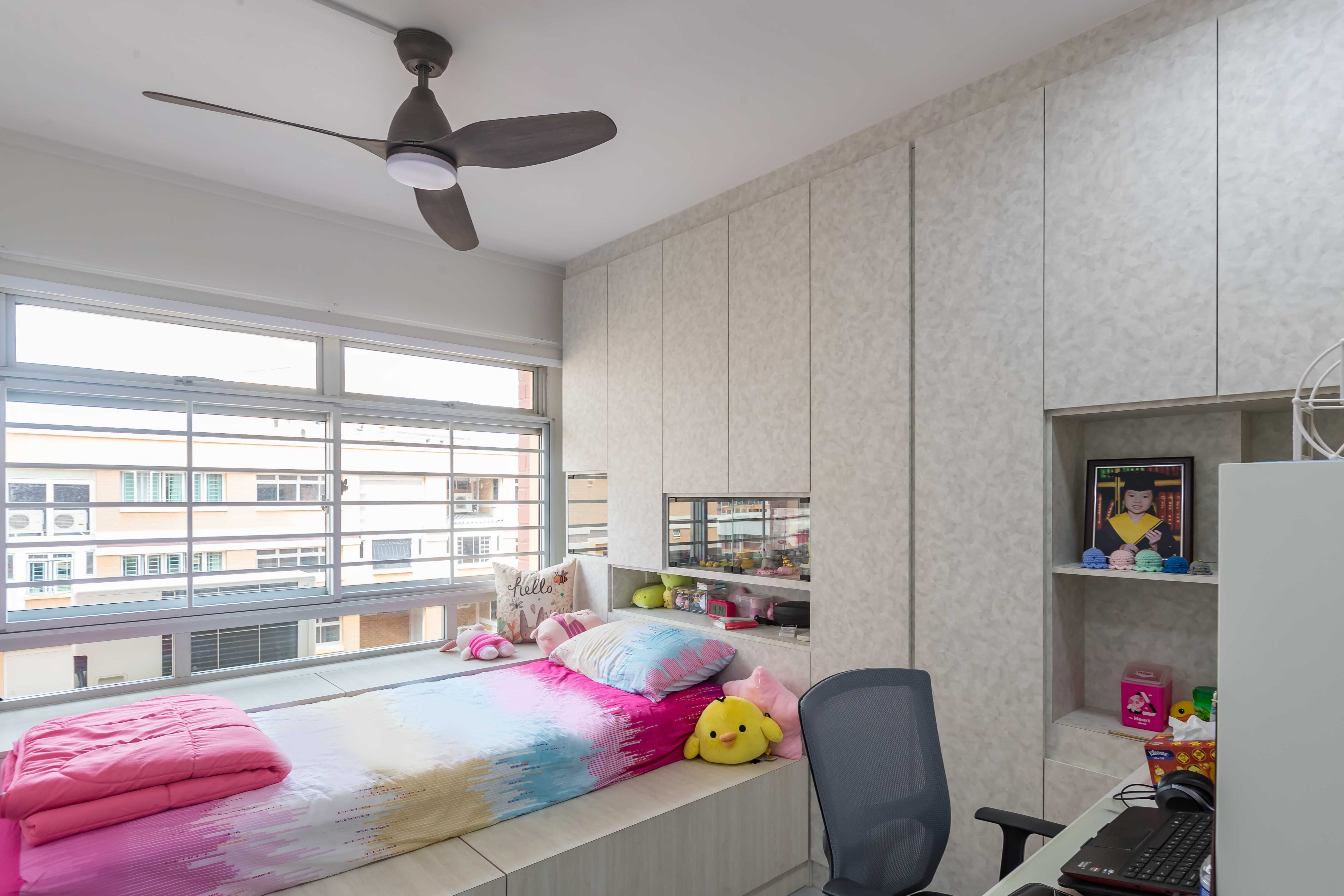 Modern Design - Bedroom - HDB 4 Room - Design by Swiss Interior Design Pte Ltd