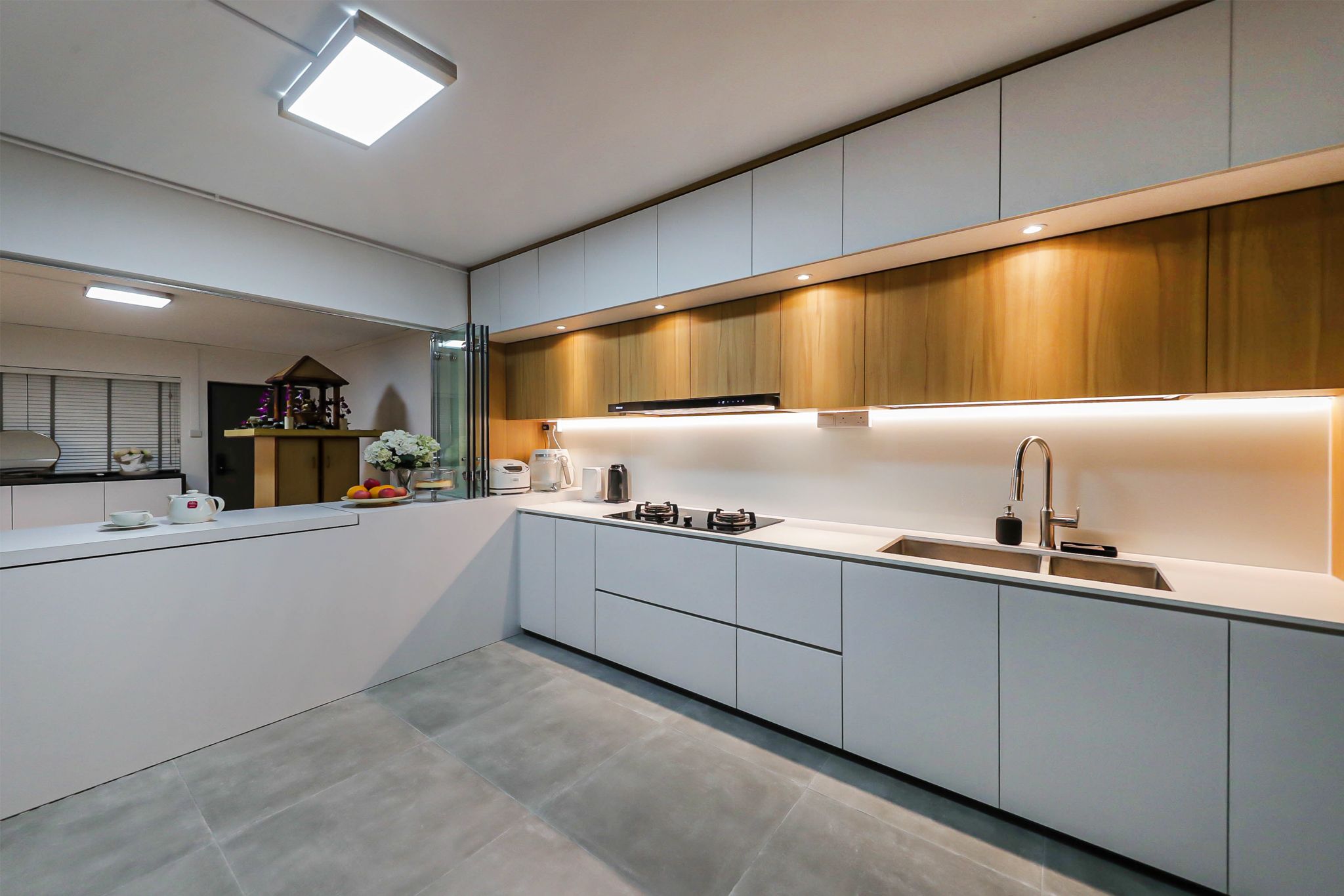 Scandinavian Design - Kitchen - HDB 4 Room - Design by Swiss Interior Design Pte Ltd