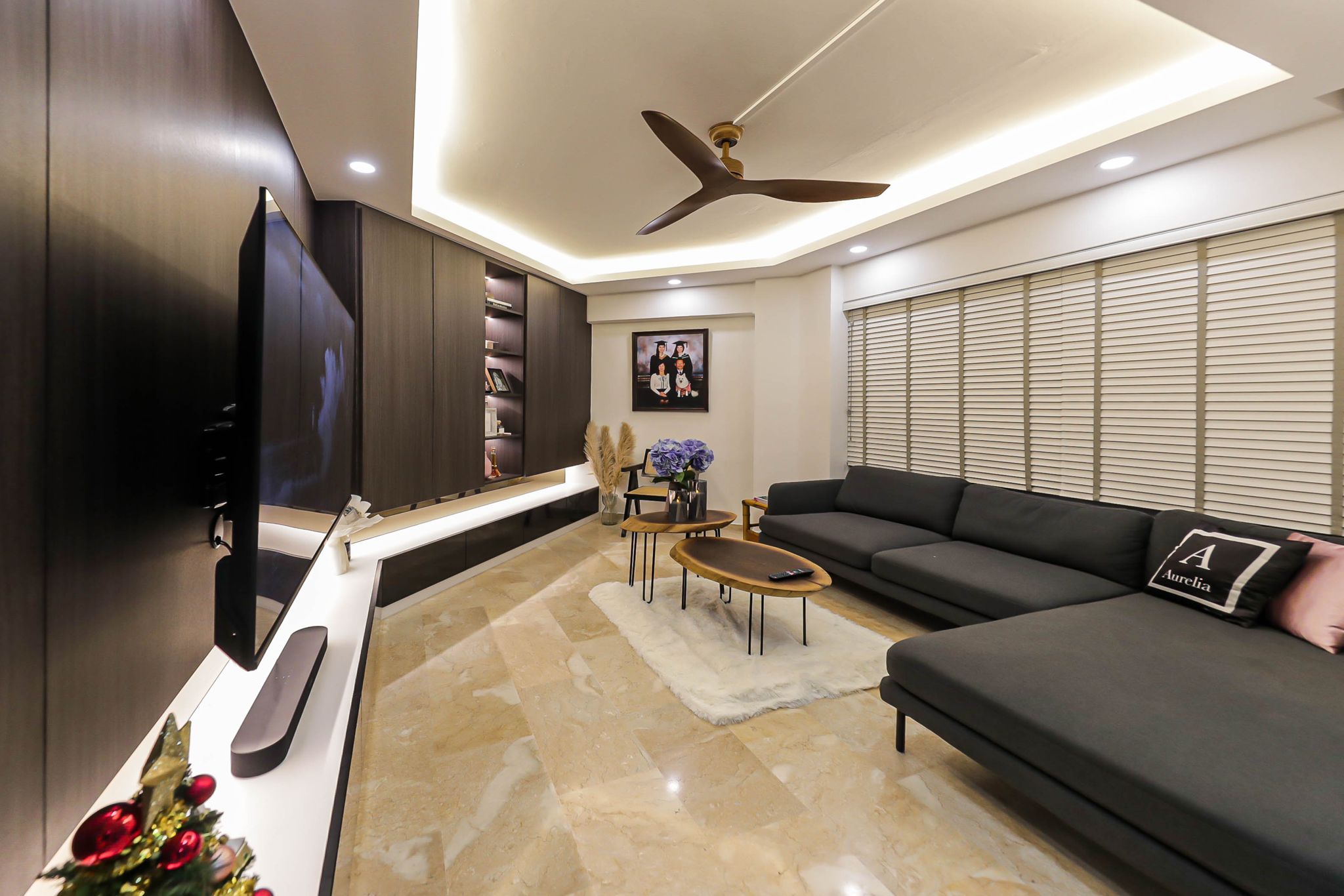 Scandinavian Design - Living Room - HDB 4 Room - Design by Swiss Interior Design Pte Ltd