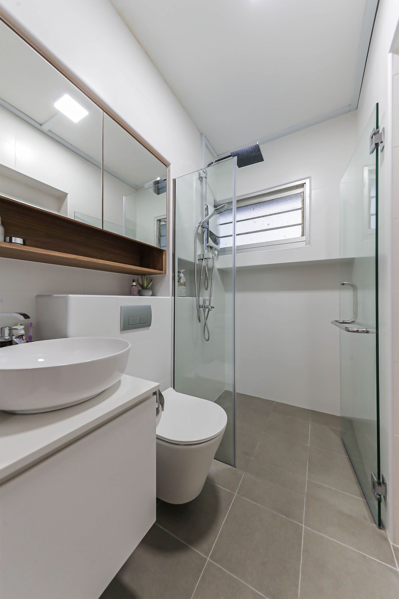 Scandinavian Design - Bathroom - HDB 4 Room - Design by Swiss Interior Design Pte Ltd