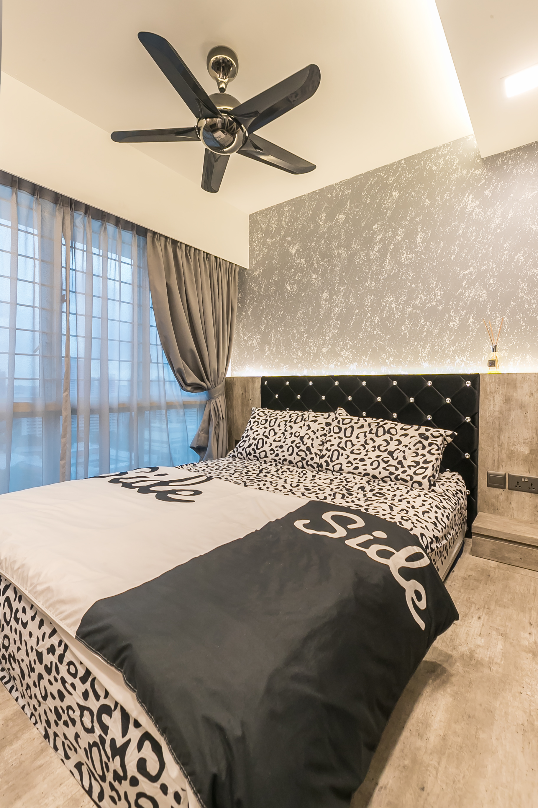 Industrial Design - Bedroom - HDB 3 Room - Design by Swiss Interior Design Pte Ltd