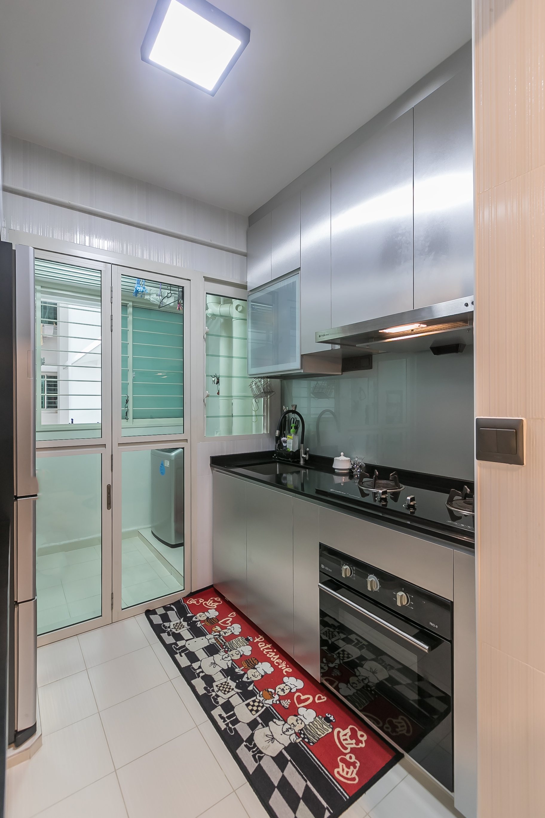 Industrial Design - Kitchen - HDB 3 Room - Design by Swiss Interior Design Pte Ltd