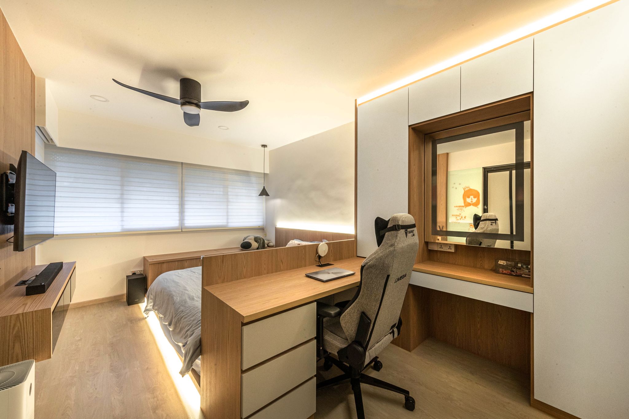  Design - Bedroom - HDB Executive Apartment - Design by Swiss Interior Design Pte Ltd