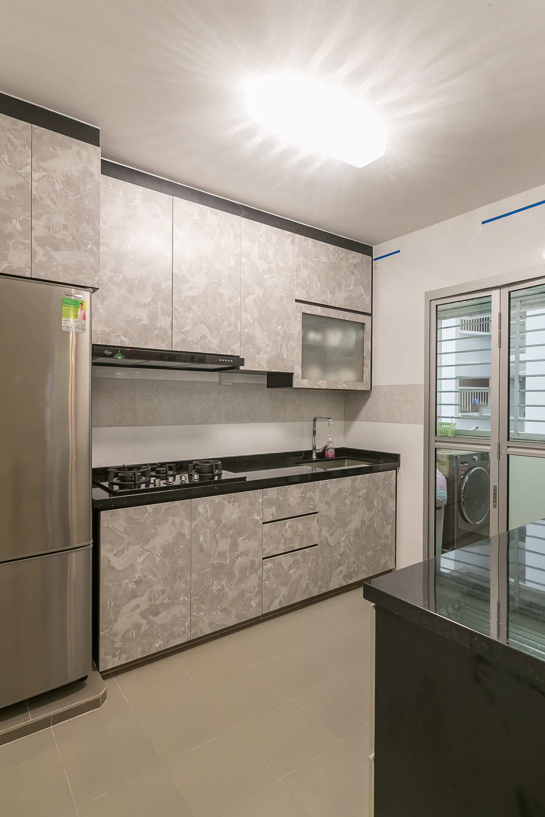 Modern Design - Kitchen - HDB 4 Room - Design by Swiss Interior Design Pte Ltd